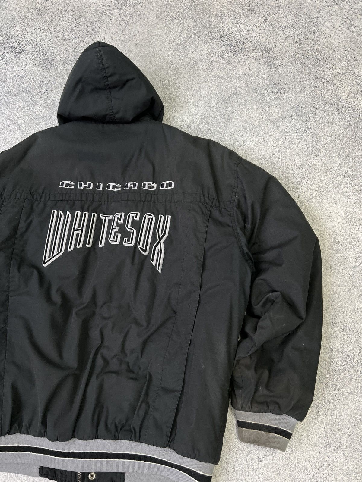 MLB × Vintage Campri Teamline White Sox Black Vintage Baseball Jacket Size US L / EU 52-54 / 3 - 15 Thumbnail