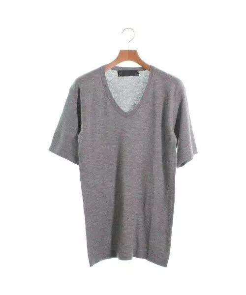The Elder Statesman The Elder Statesman 100% Cashmere V-Neck T-shirt Size US L / EU 52-54 / 3 - 1 Thumbnail
