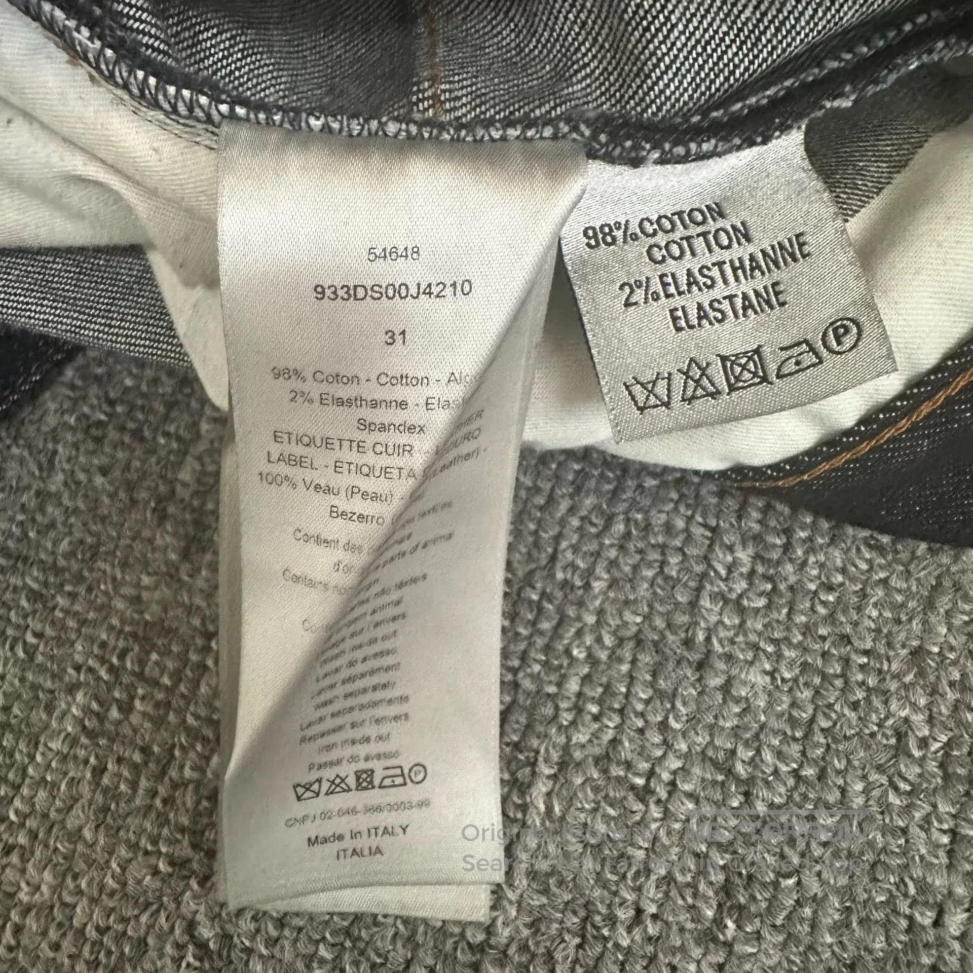 Dior Dior 19ss KAWS Embroidered Bee Raw Jeans. Size US 31 - 6 Thumbnail