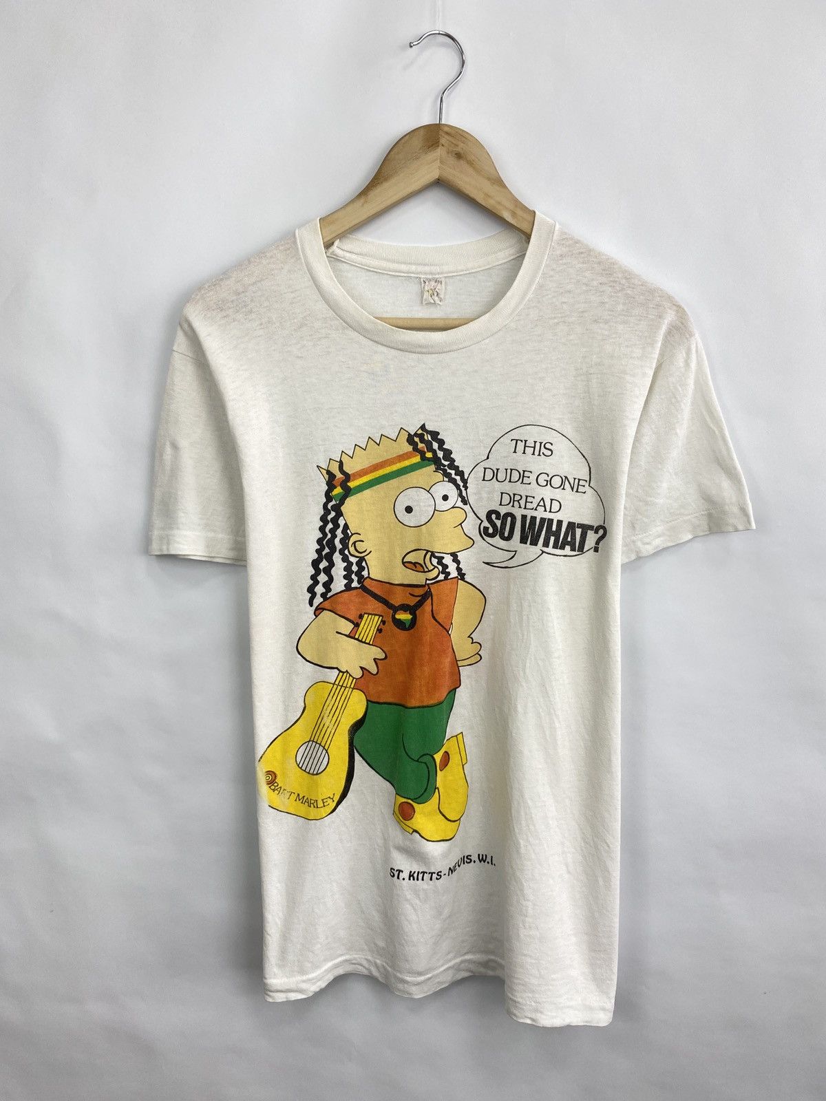 The Simpsons Vintage 80s Bart Marley The Simpsons Matt Groening lisa tee Size US S / EU 44-46 / 1 - 3 Thumbnail