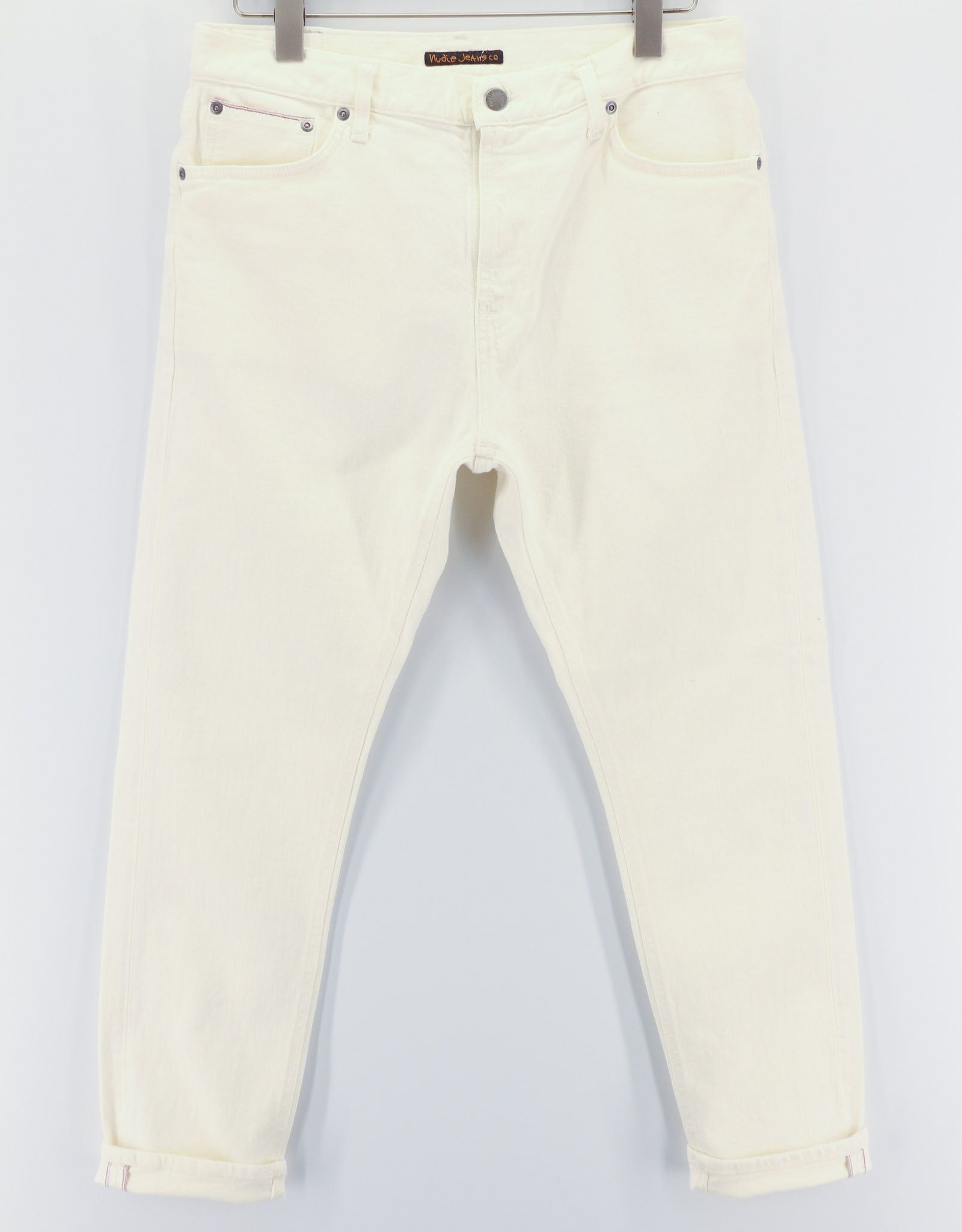 Nudie Jeans BRUTE KNUT W31/L28 Selvedge Ecru Jeans 80593 Size US 31 - 1 Thumbnail