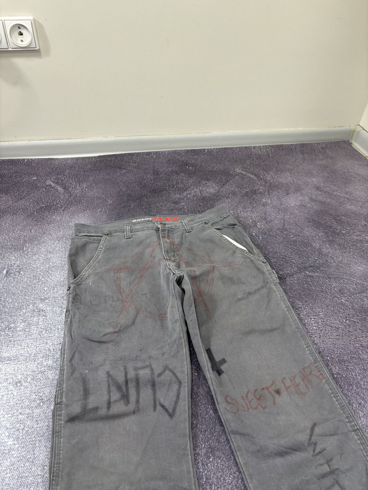 Dickies Vintage Dickies Custom Anarchy Cult Hype Pants Size US 30 / EU 46 - 10 Thumbnail