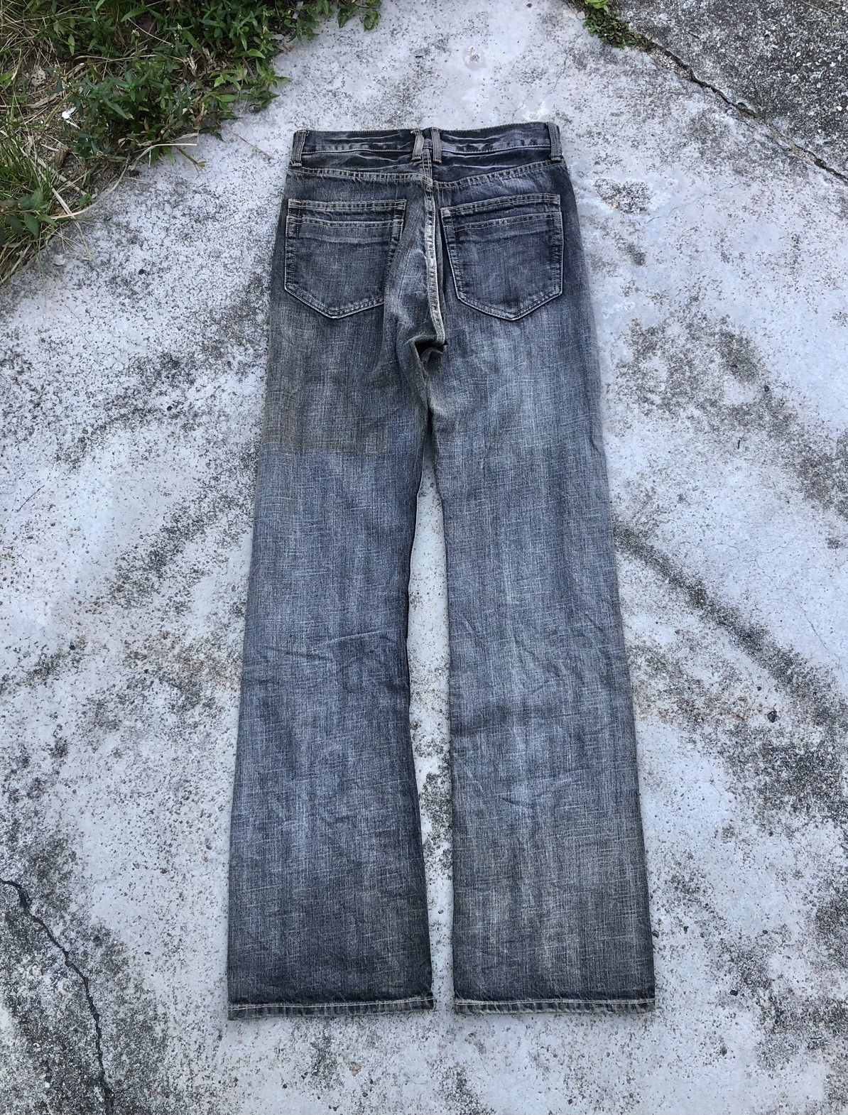 Japanese Brand WASHED BLACK FLARE DENIM Size US 28 / EU 44 - 4 Thumbnail