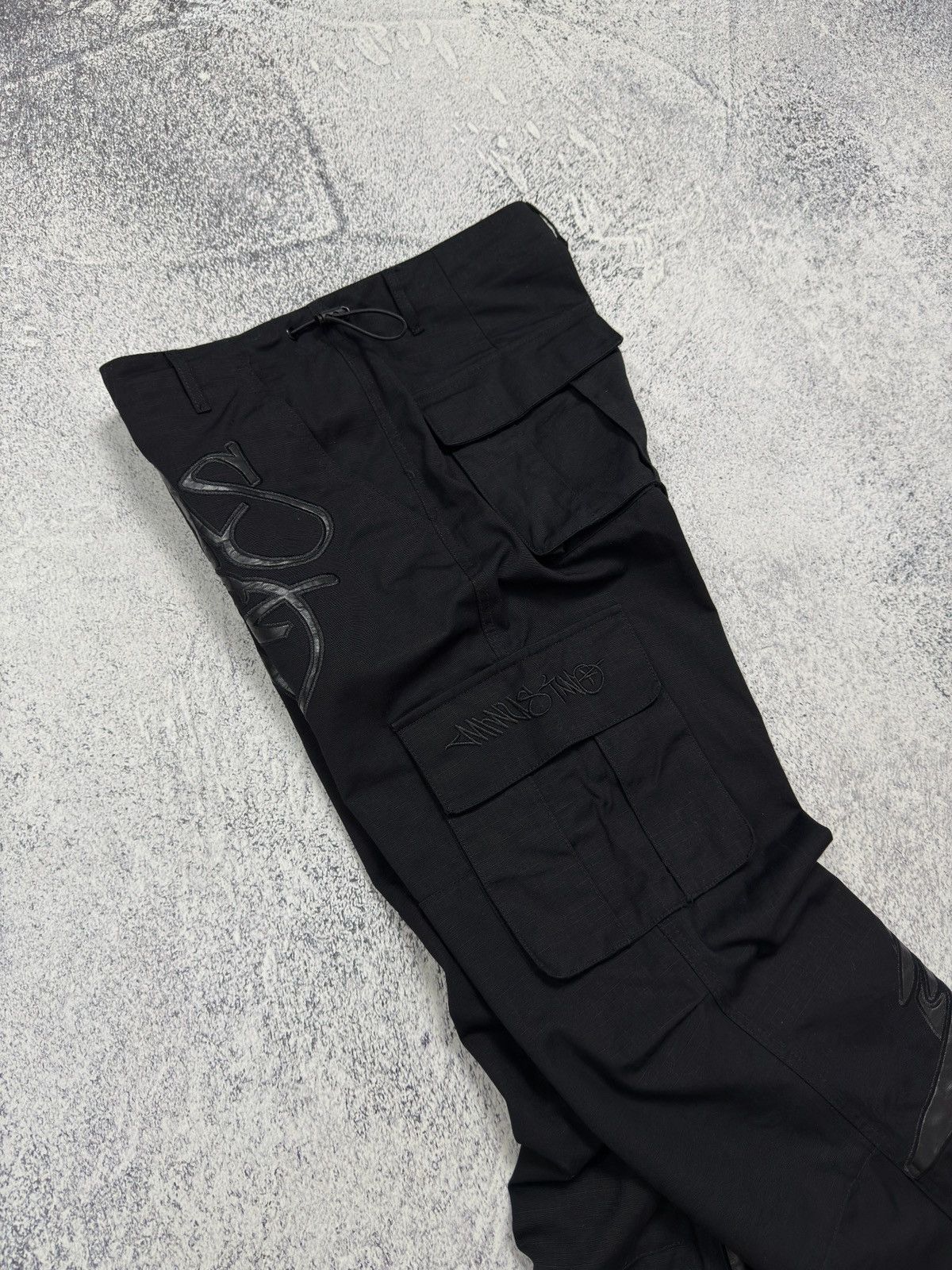 Corteiz × Japanese Brand Y2K Minus Two Parachute Cargo Pants Big Logo BBC Style Size US 30 / EU 46 - 13 Thumbnail
