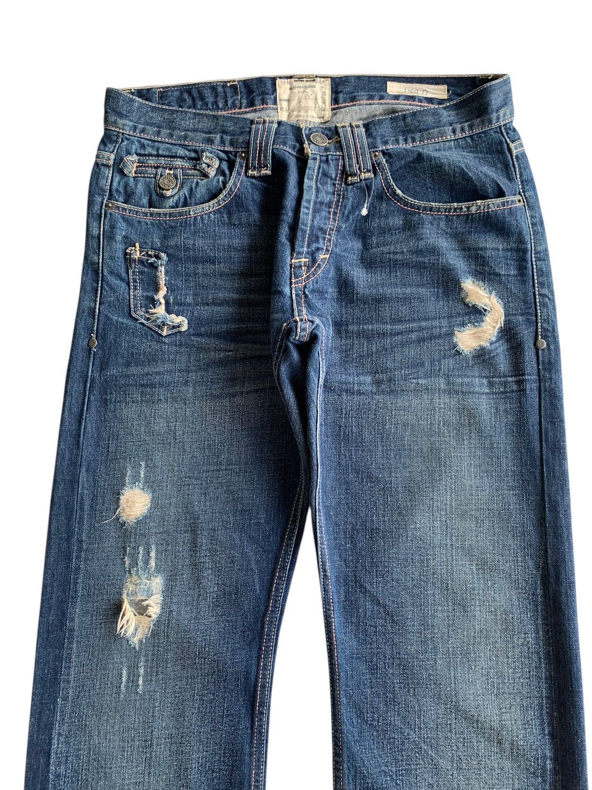 If Six Was Nine TAVERNITI SO JEANS SELVEDGE BUTTON FLY JAPANESE DENIM Size US 33 - 6 Thumbnail