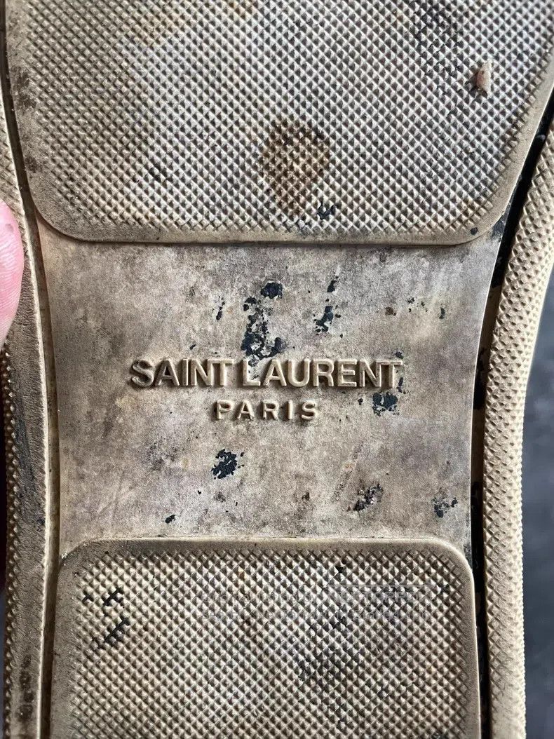 Saint Laurent Paris High-Top Bullet Studs Magic Patch All-