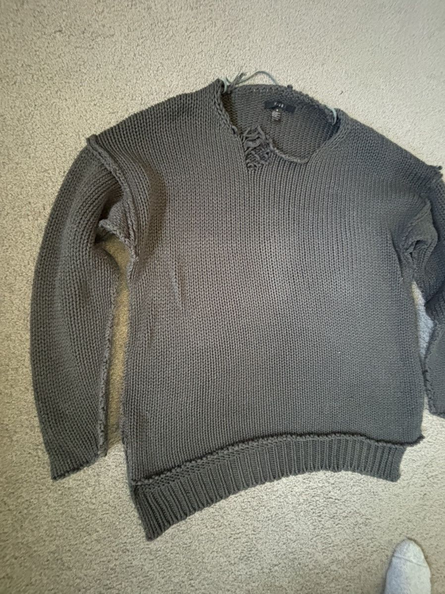Ksubi Archive Ksubi Oversized Distressed Sweater Kurt Cobain style Size US L / EU 52-54 / 3 - 2 Thumbnail