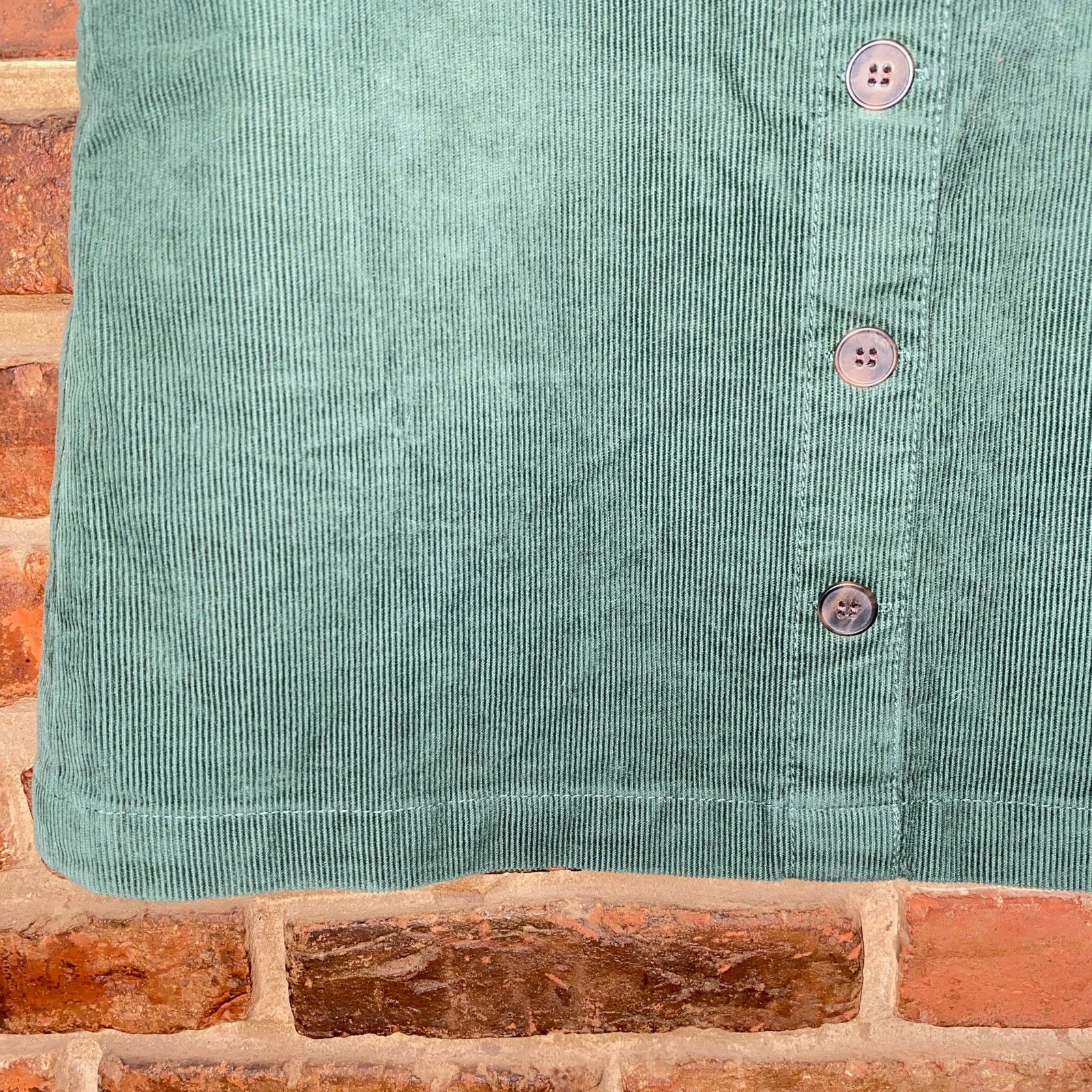 J.Crew NWT J. Crew Pine Green Corduroy Button Front Mini Skirt 4 Size 27" / US 4 / IT 40 - 4 Thumbnail