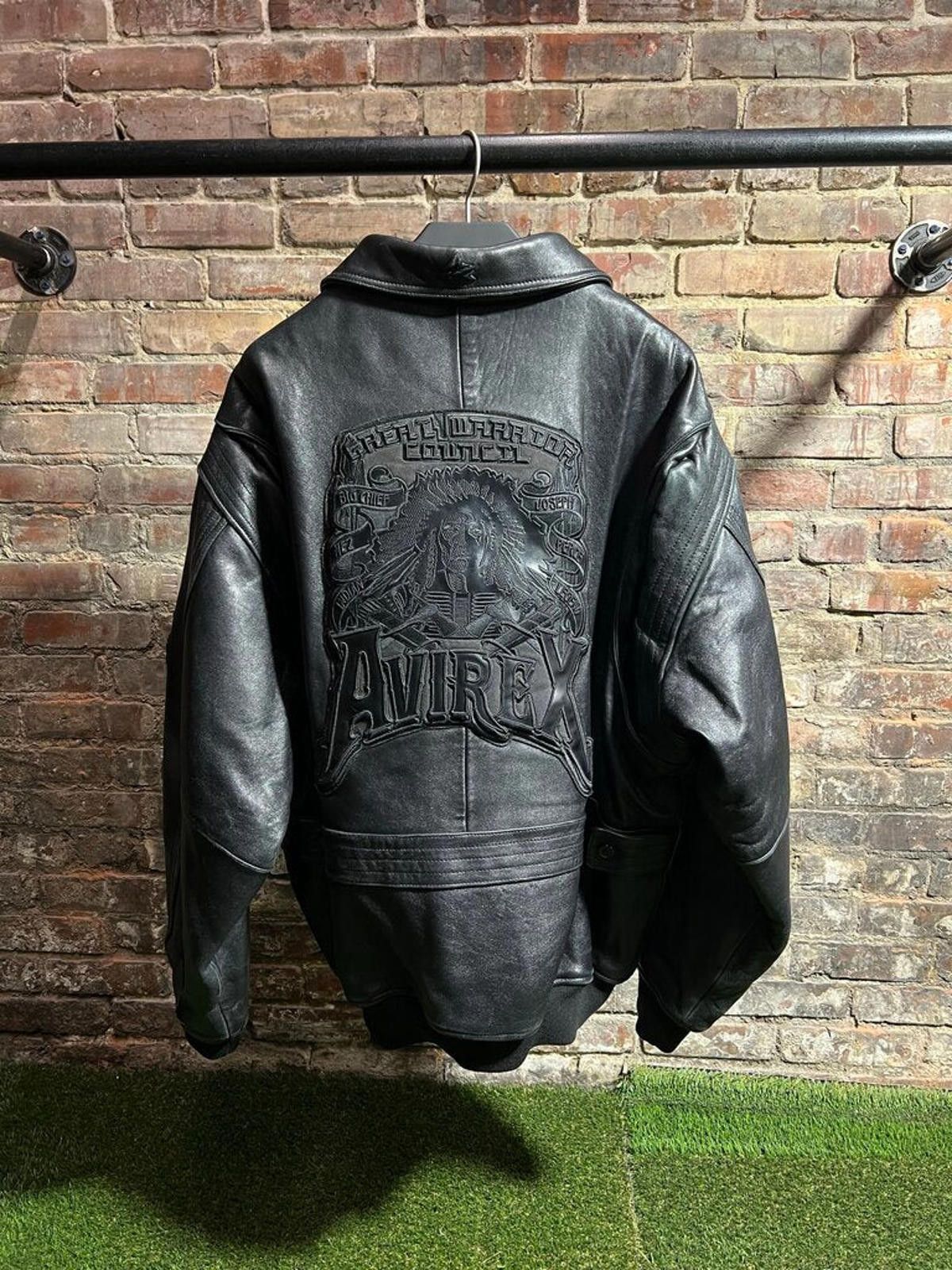 Avirex Avirex Leather Jacket Black Sz. XXL Size US XXL / EU 58 / 5 - 2 Thumbnail