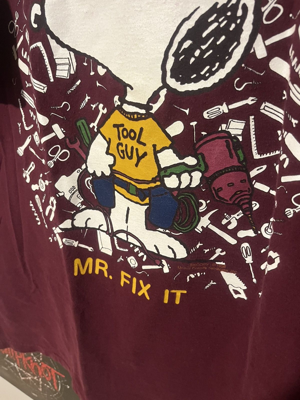 Peanuts Vintage 90’s Snoopy “Mr. Fix It” Tool guy Peanuts Tee shirt Size US XXL / EU 58 / 5 - 4 Thumbnail