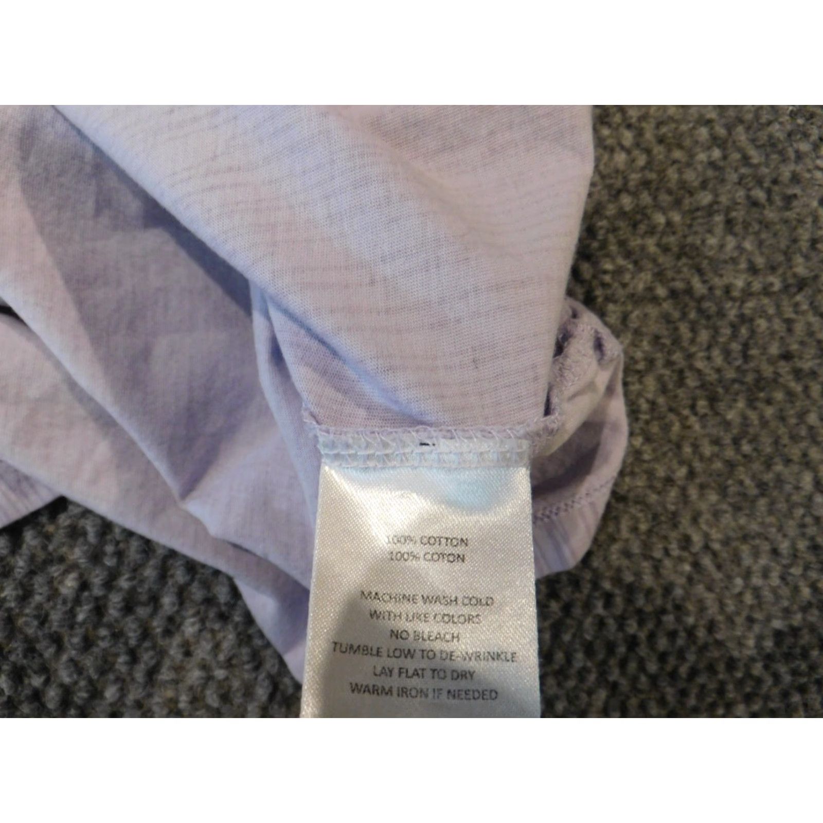 Logo 7 Robert Barakett Womens Shirt S Purple Pullover Stretch Logo Crew Neck Casual Blouse Cotton Rayon Short Sleeve Regular Mens? Womens Size S / US 4 / IT 40 - 6 Thumbnail