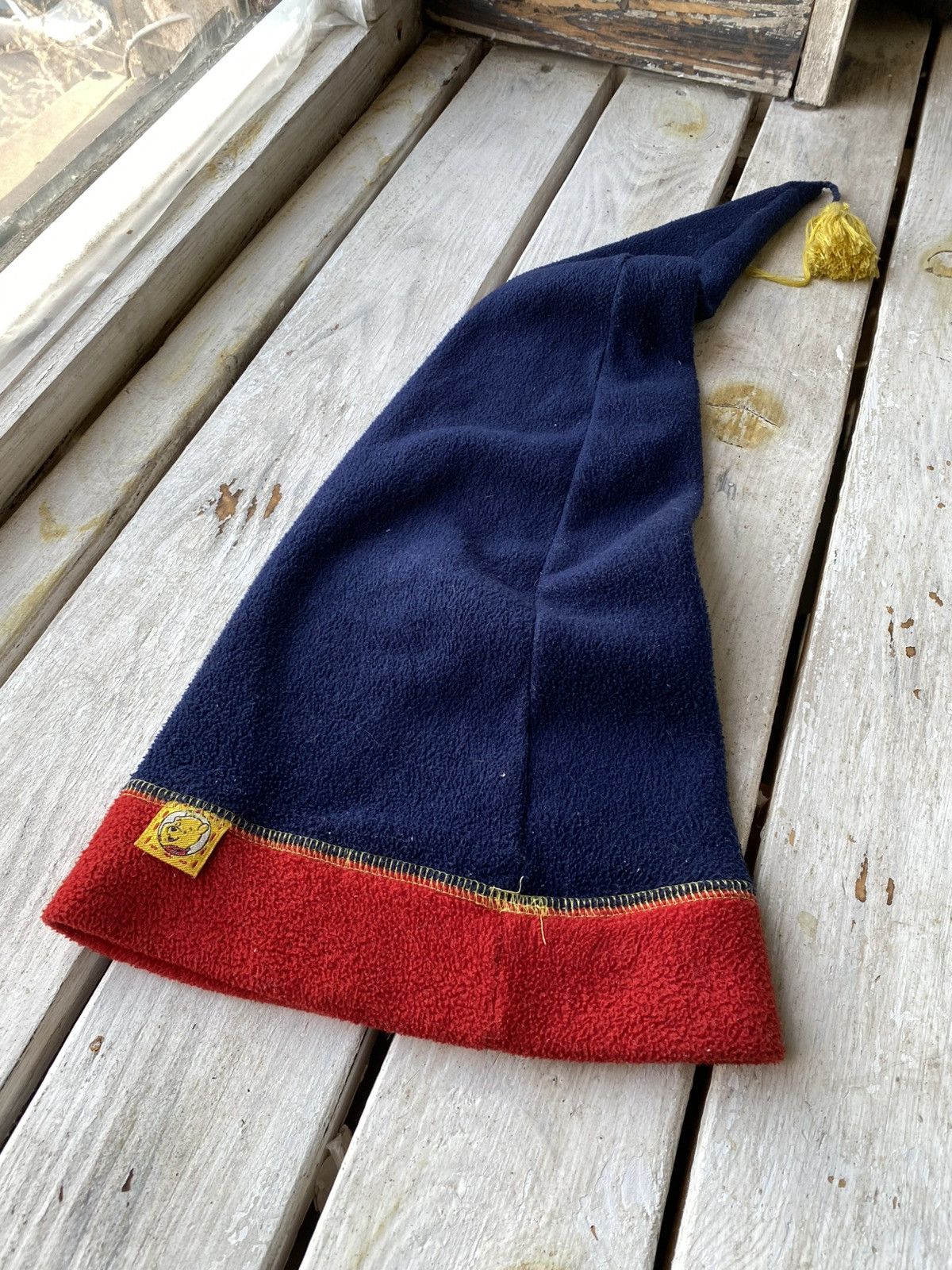 Disney × Vintage Vintage 90s Pooh Beanie Snowcap Snow Fleece Hat Size ONE SIZE - 4 Thumbnail