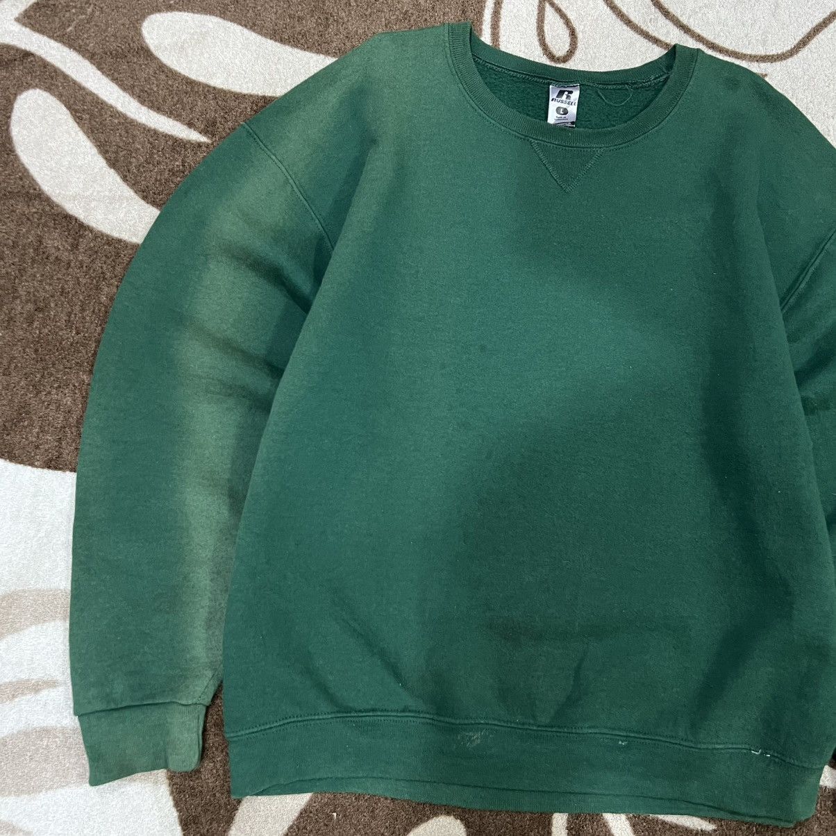 Russell Athletic × Vintage Sun Faded Green Russell Sweatshirt Size US L / EU 52-54 / 3 - 3 Thumbnail