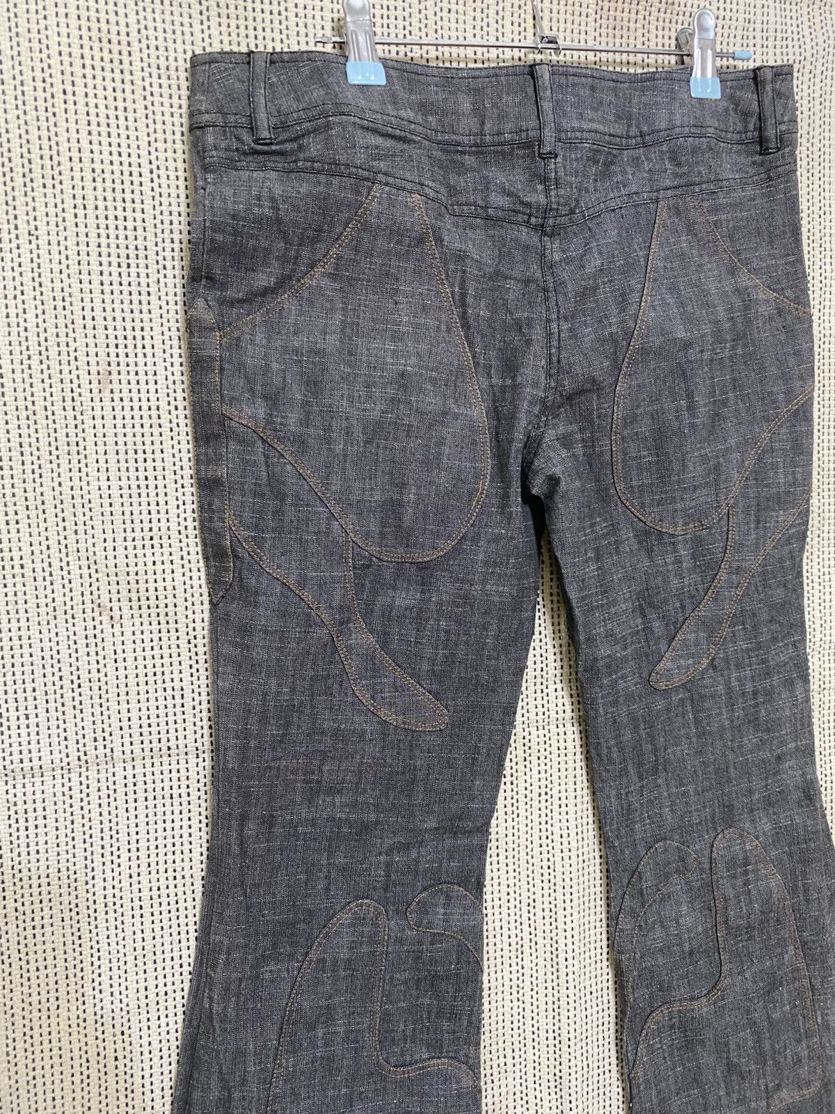 Japanese Brand LA TENDA WAXED BLACK BOOTCUT DENIM NICE DESIGN VERY RARE Size 31" - 7 Thumbnail