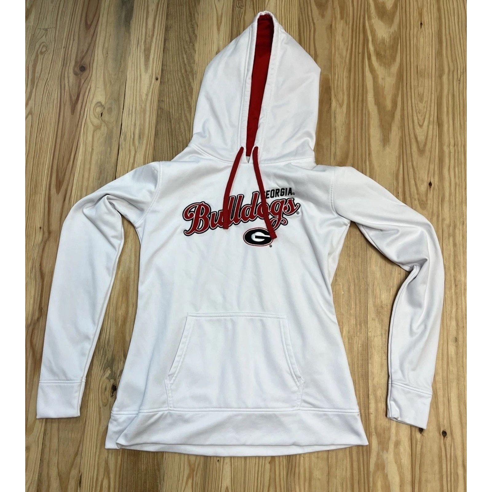 J. America J. America Georgie Bulldog Hoodie Sweatshirt White Size M Size US M / EU 48-50 / 2 - 1 Thumbnail