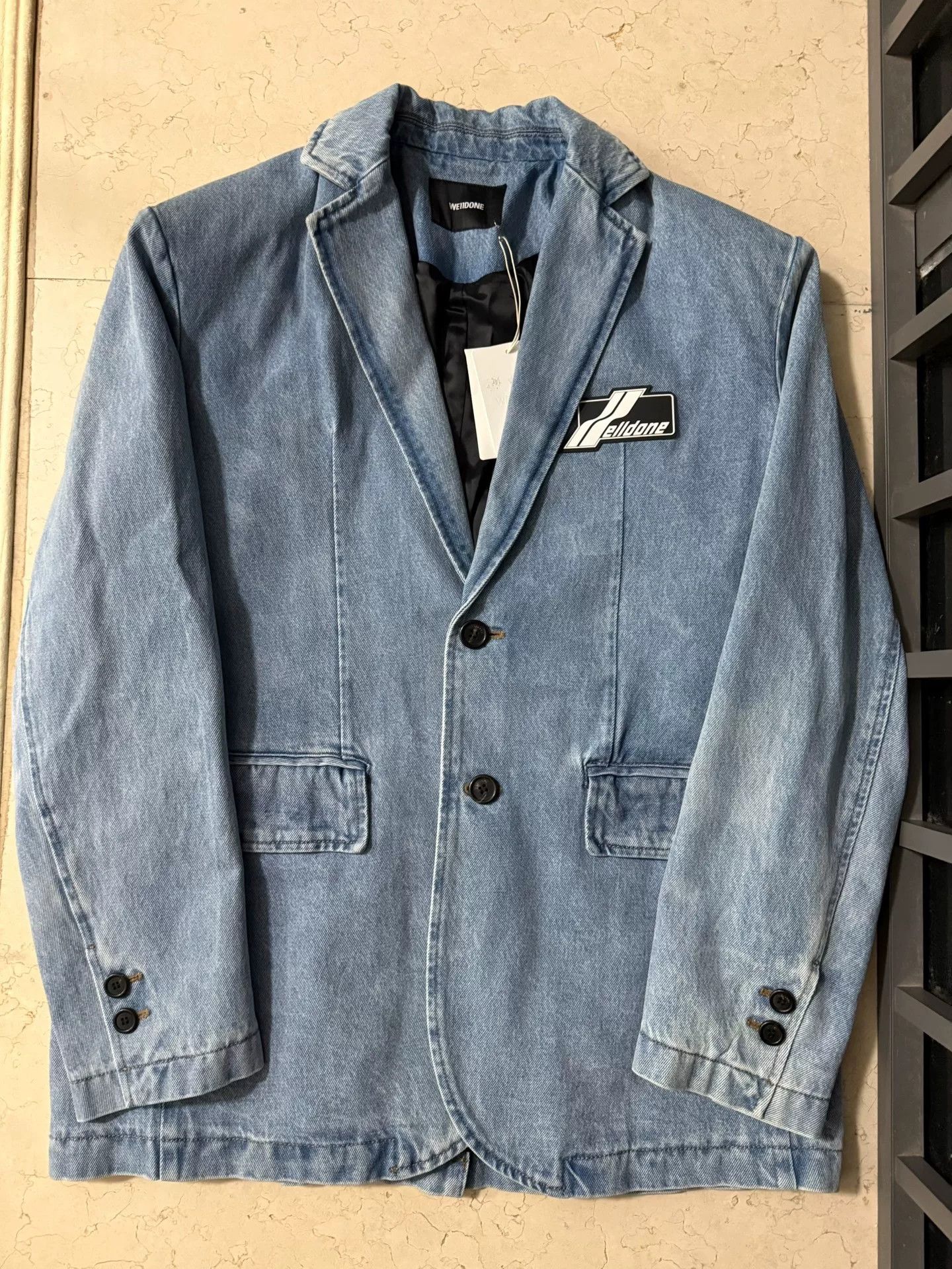 WE11DONE We11done Denim Blazer Jacket Size US S / EU 44-46 / 1 - 1 Thumbnail