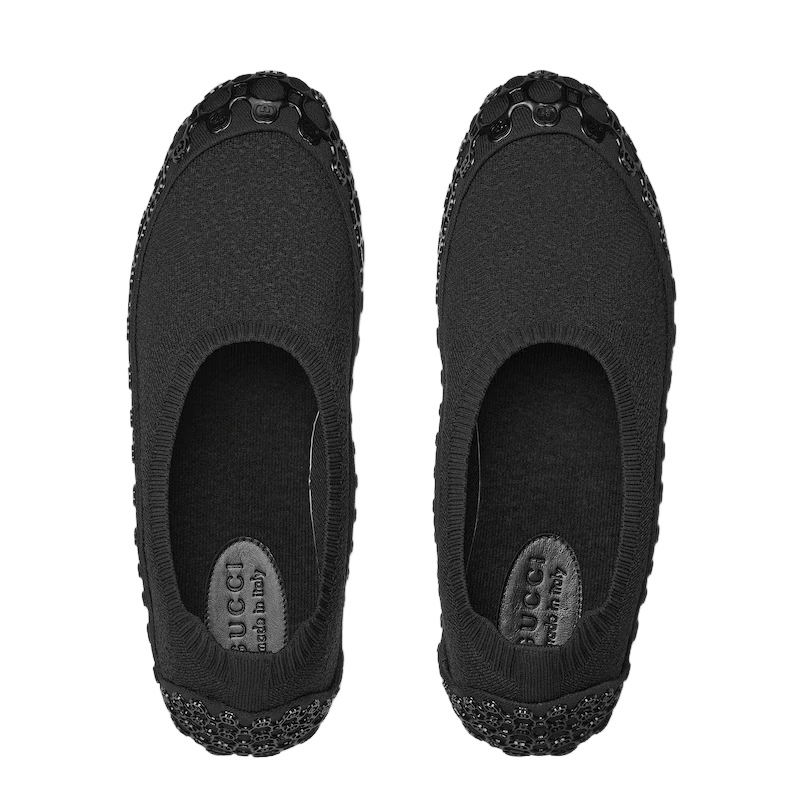 Gucci GUCCI $1090 Black Elastic Sneakers New & Authentic Size US 5 / EU 37 - 4 Thumbnail