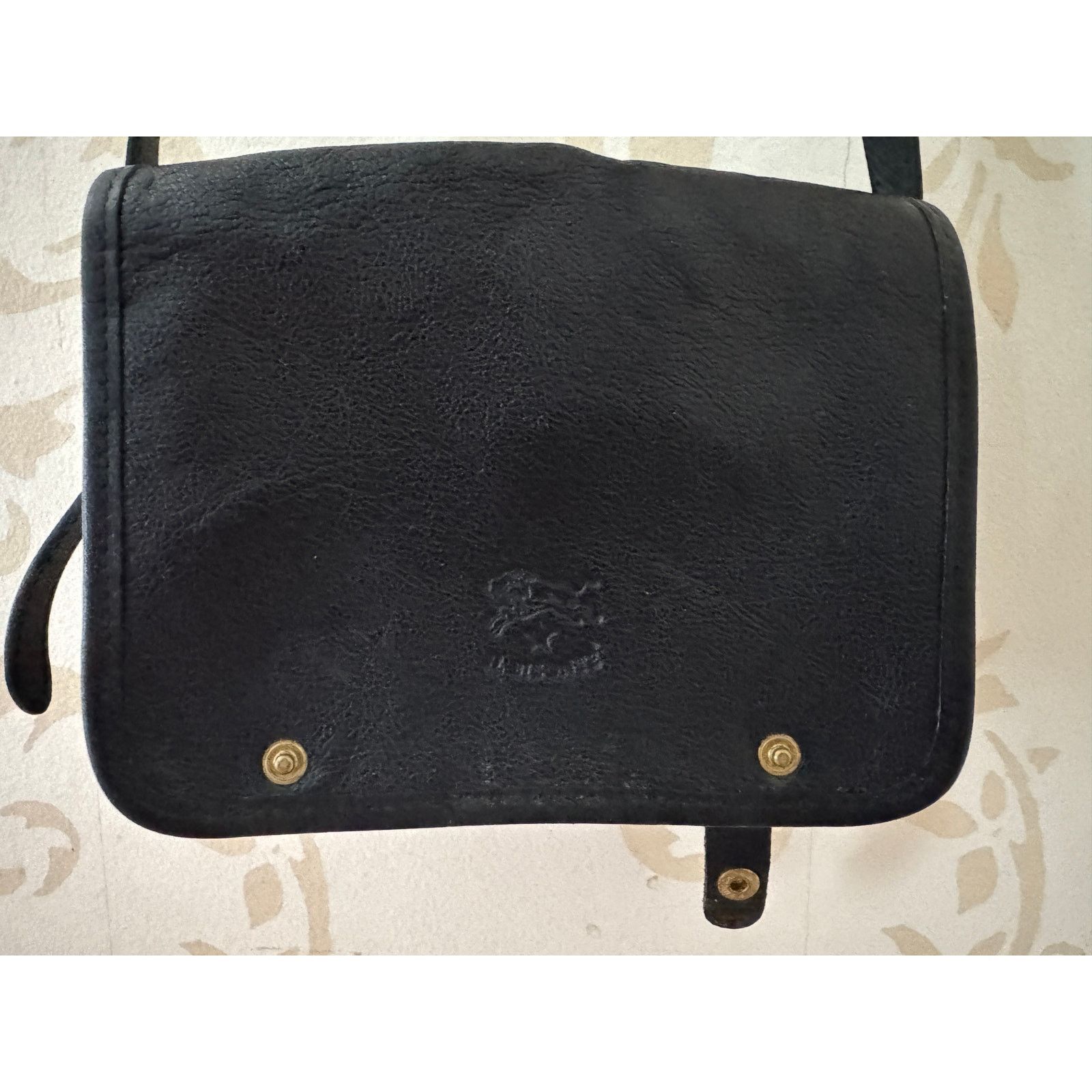 Il Bisonte Il Bisonte Black Beautiful Crossbody Leather Handbag Size ONE SIZE - 1 Thumbnail