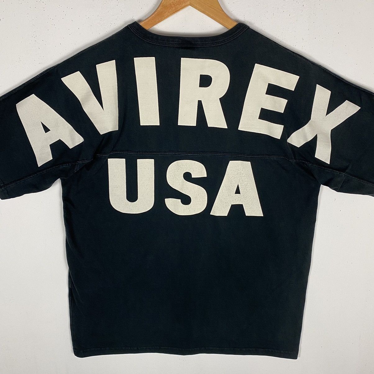 Avirex × Vintage VINTAGE AVIREX USA BIG SPELLOUT TEE Size US M / EU 48-50 / 2 - 3 Thumbnail