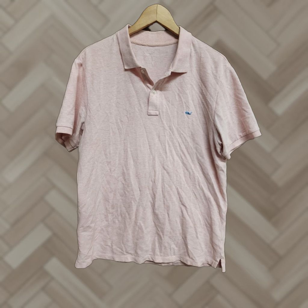 Vineyard Vines VINEYARD VINES Polo Shirt Mens Pink Short Sleeve Size M Size US M / EU 48-50 / 2 - 1 Thumbnail