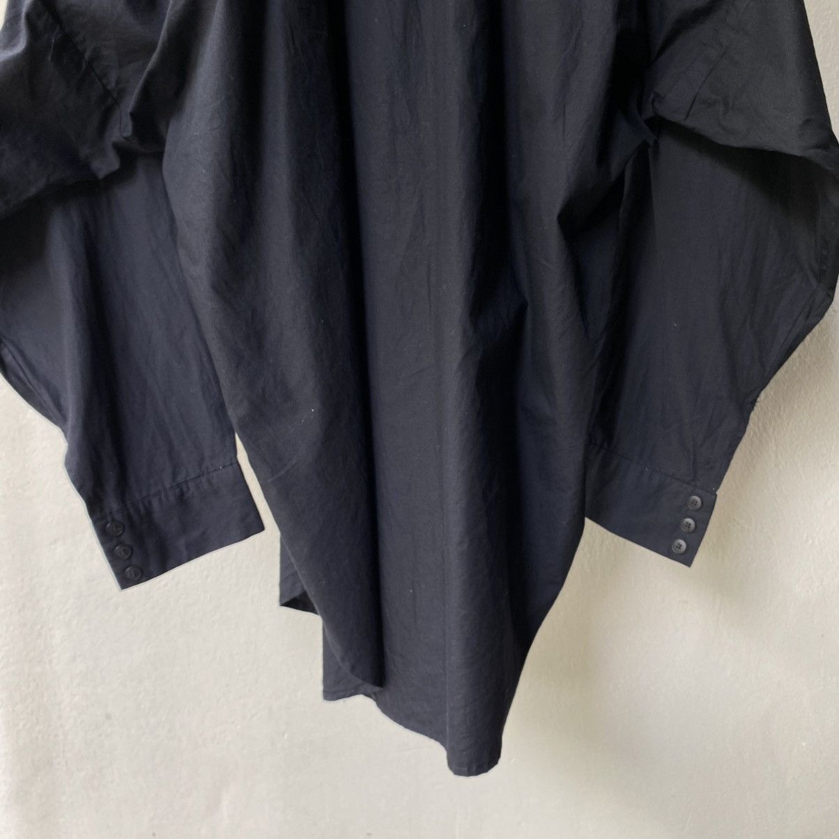 Norma Kamali Norma Kamali Long Sleeve Black Collar Shirt Size XL / US 12-14 / IT 48-50 - 11 Thumbnail