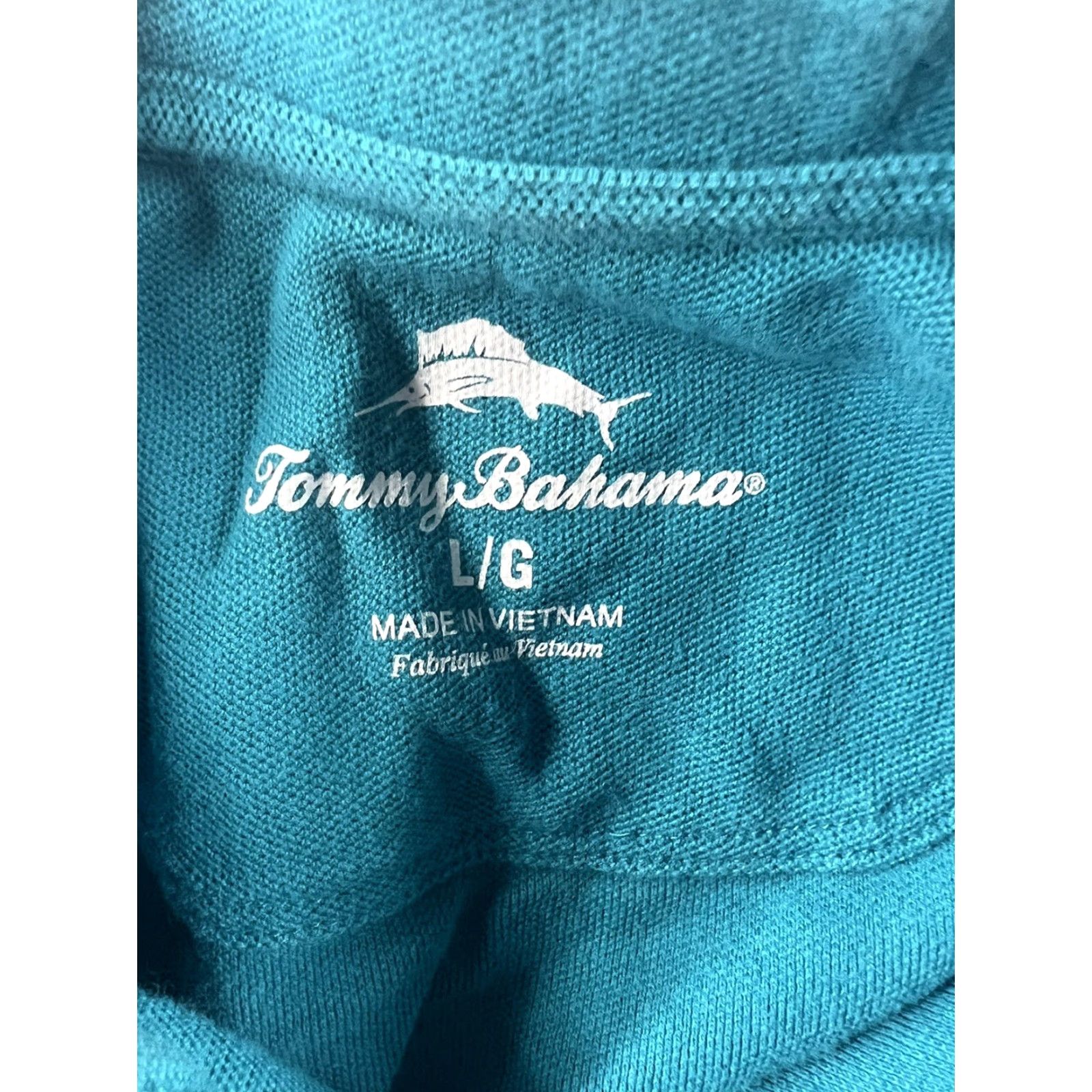 Tommy Bahama Tommy Bahama Polo Shirt Mens Large Blue Marlin Casual Short Sleeve Golf Size US L / EU 52-54 / 3 - 3 Thumbnail