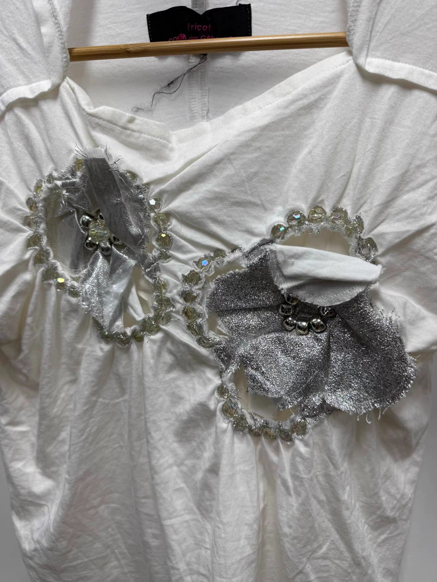 Comme des Garcons Comme des Garçons Tricot Skull Flower Short Sleeve K20 Size S / US 4 / IT 40 - 2 Thumbnail