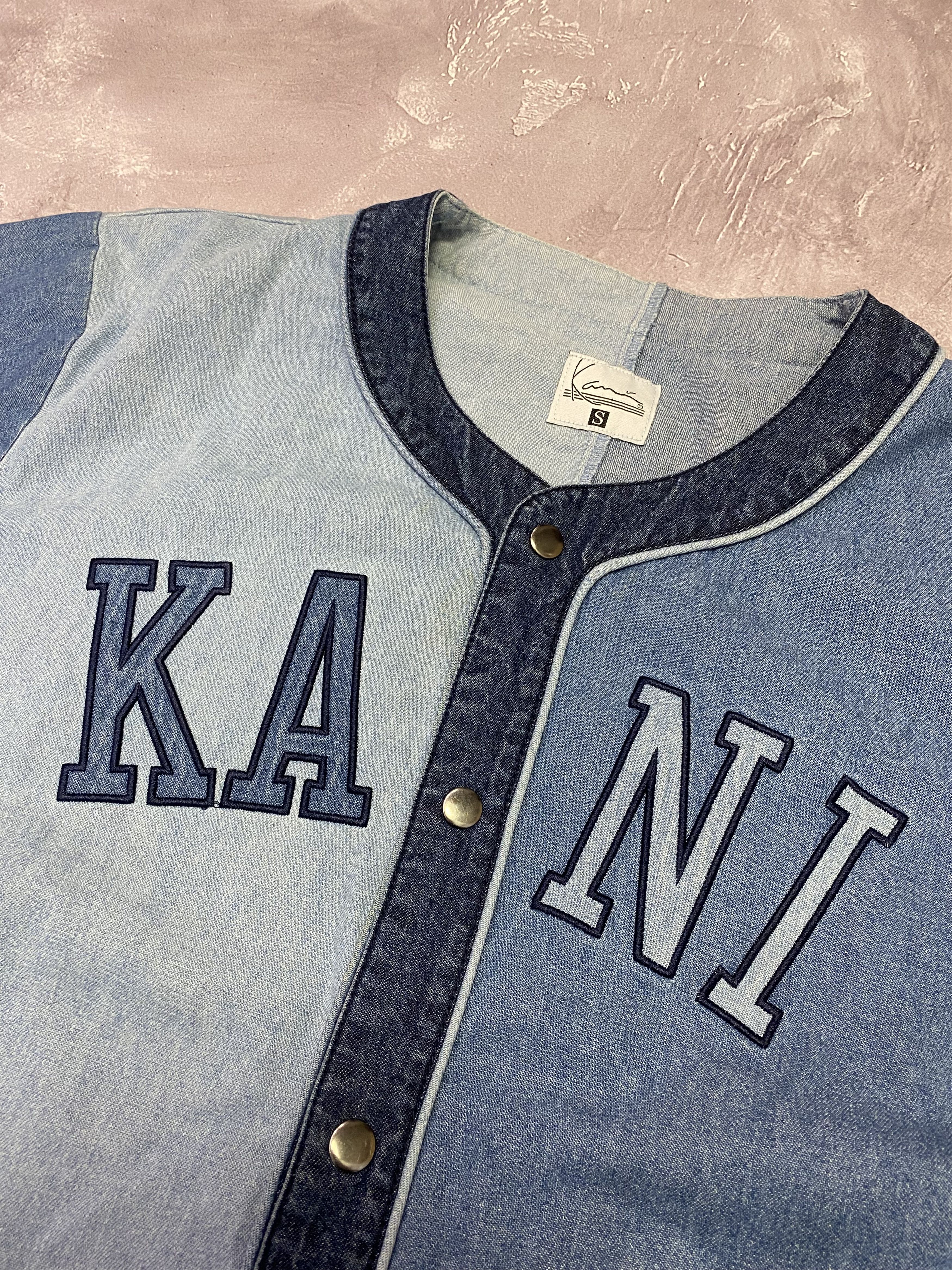 Karl Kani Karl Kani Denim Jersey Tee Big Logo Size US S / EU 44-46 / 1 - 3 Thumbnail