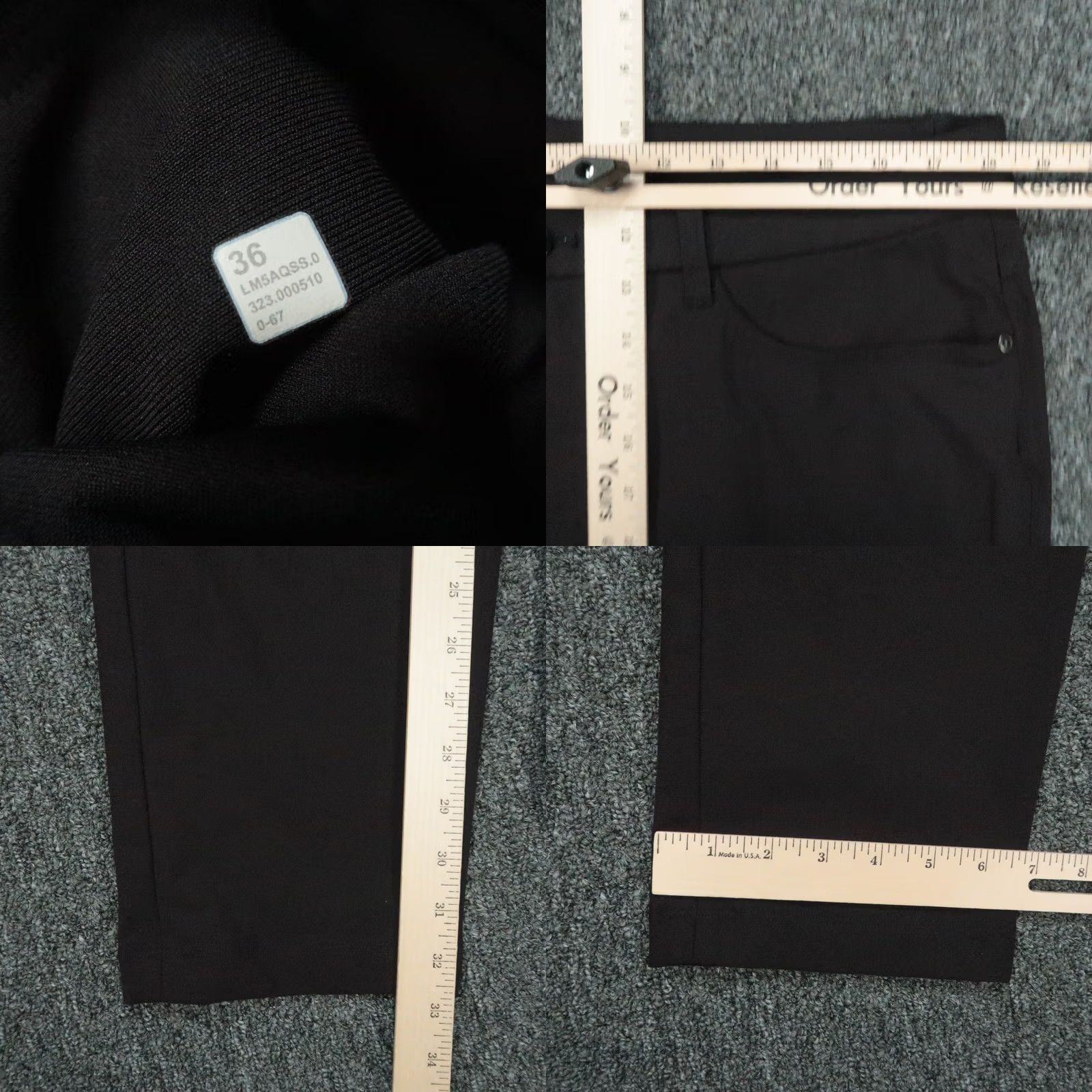Lululemon Lululemon Pants Mens 36x33 Black Slim Fit 5 Pocket Chino 5 Stretch Trousers Size US 36 / EU 52 - 8 Thumbnail