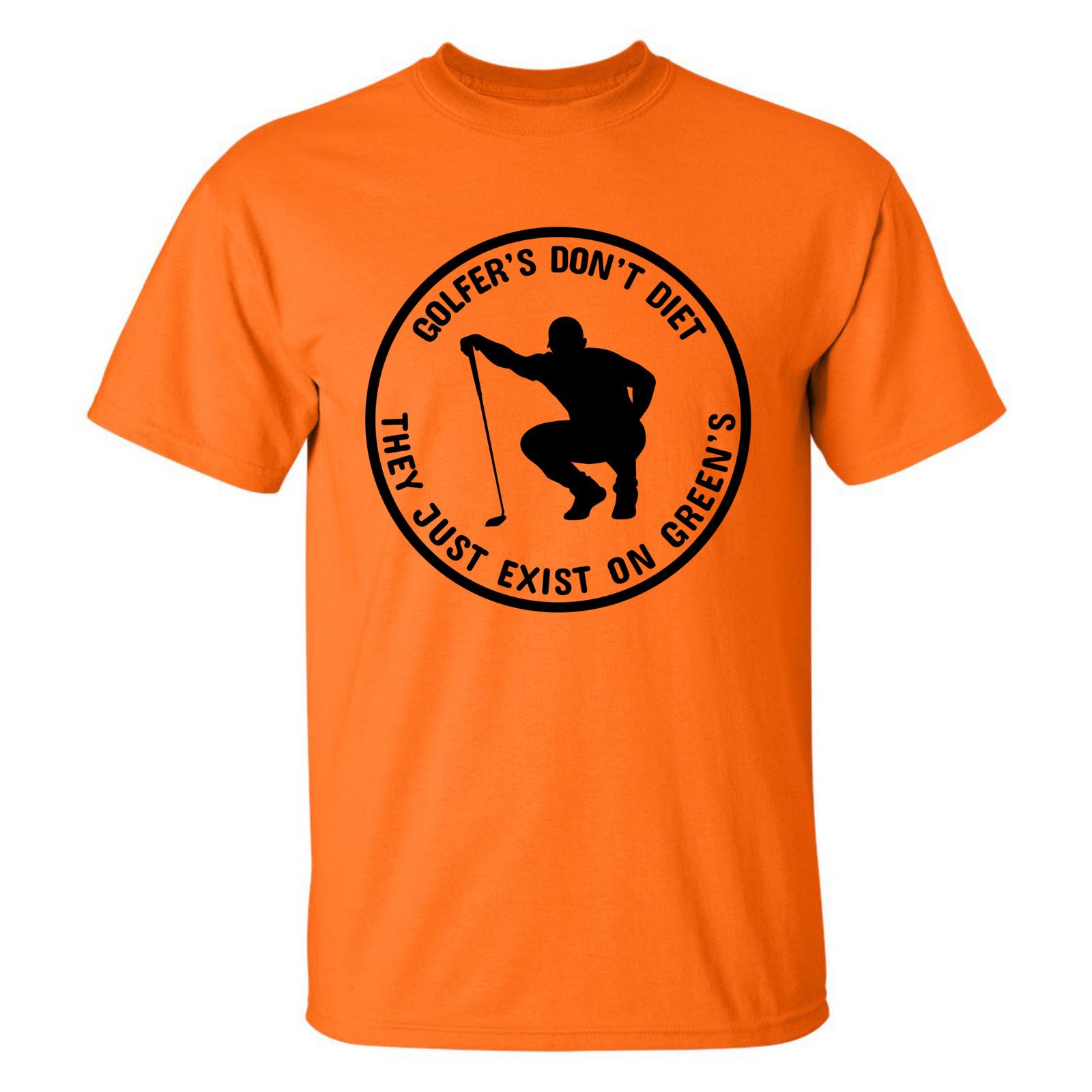 Gildan Golfers Don't Diet Greens Funny Man Golfer Kneeling T-Shirt Size US L / EU 52-54 / 3 - 24 Thumbnail