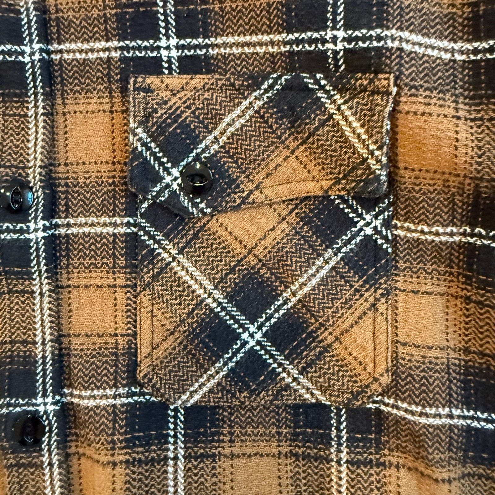 3sixteen 3Sixteen Heavyweight Crosscut Slubby Flannel in Sienna Size US L / EU 52-54 / 3 - 6 Thumbnail