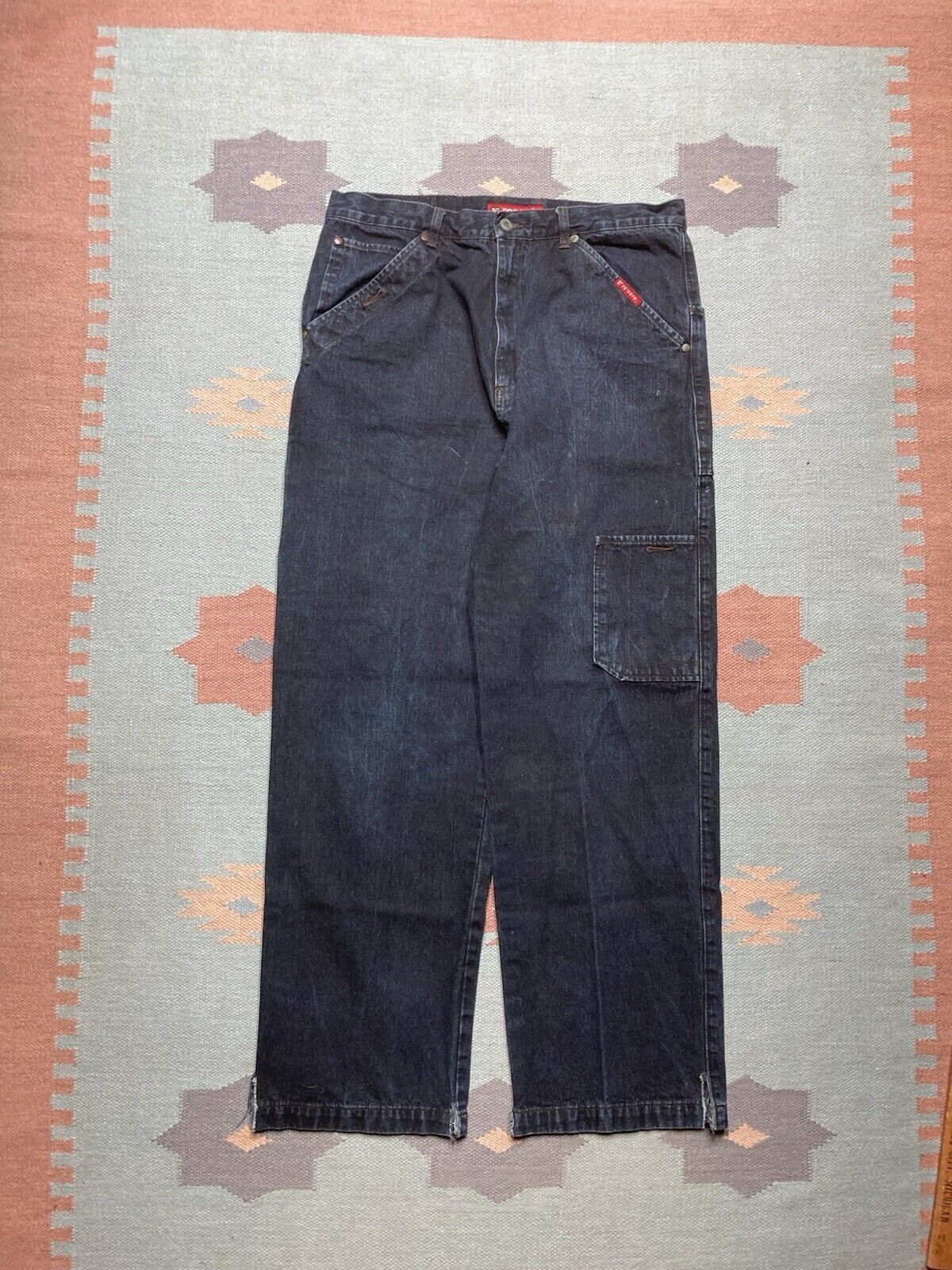 JNCO × Vintage y2k baggy jeans carpenter wide leg JNCO skate Reverb 34x31 Size US 34 / EU 50 - 6 Thumbnail