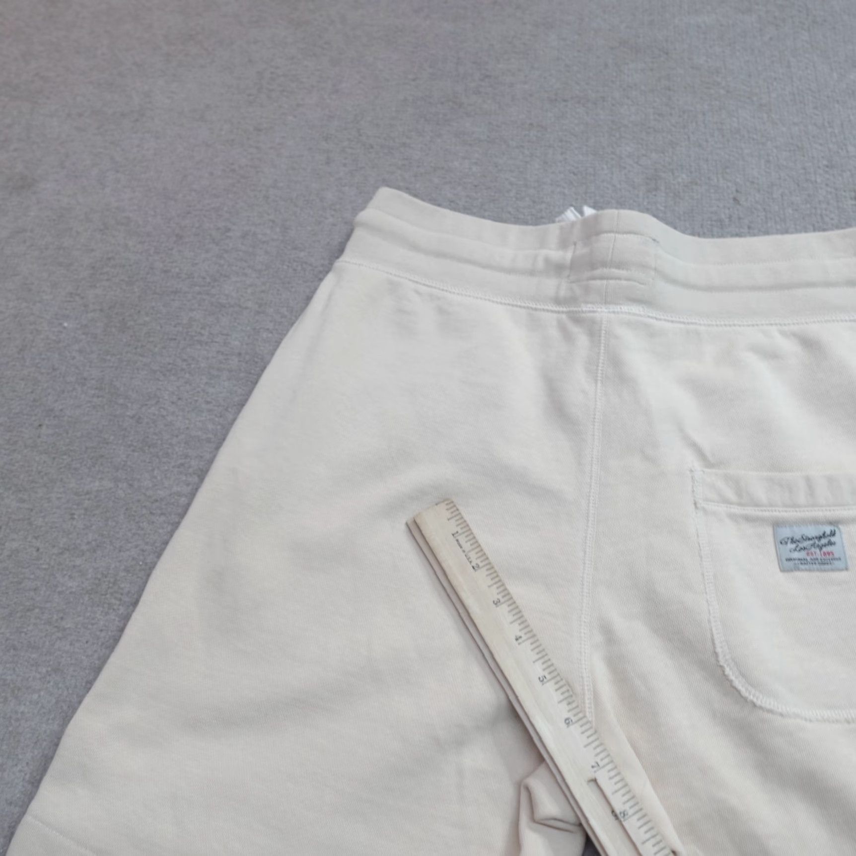 Vintage The Stronghold Shorts Mens Medium Beige Drawstring Solid Sweatshorts Size US 31 - 4 Thumbnail