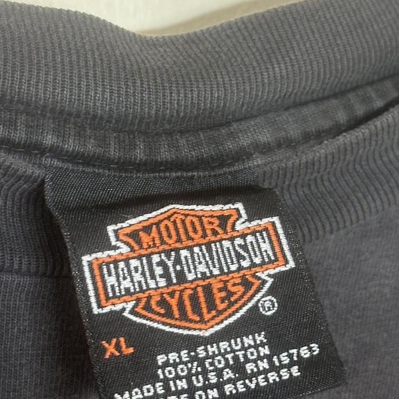 Harley Davidson 1998 Harley Davidson Fresno Faded Black Graphic Shirt Size US XL / EU 56 / 4 - 6 Thumbnail