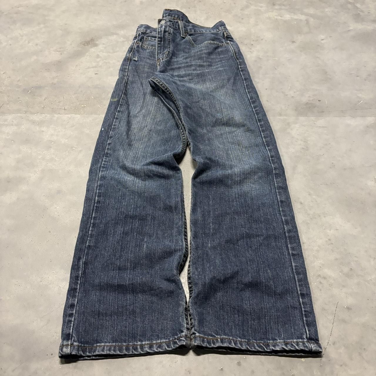Levi's × Vintage Crazy Vintage Y2K/2000s Grunge Dark Wash Levi’s Denim Jeans! Size US 32 / EU 48 - 3 Thumbnail
