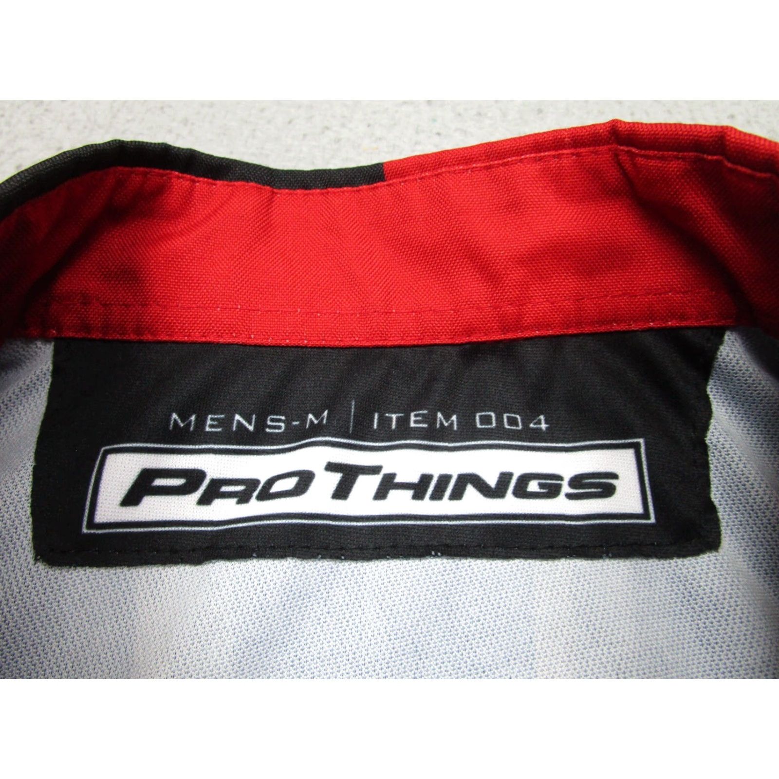 JW Anderson Pro Things Button-Up Shirt Men's Regular M Black Red USA Casual Size US M / EU 48-50 / 2 - 6 Thumbnail