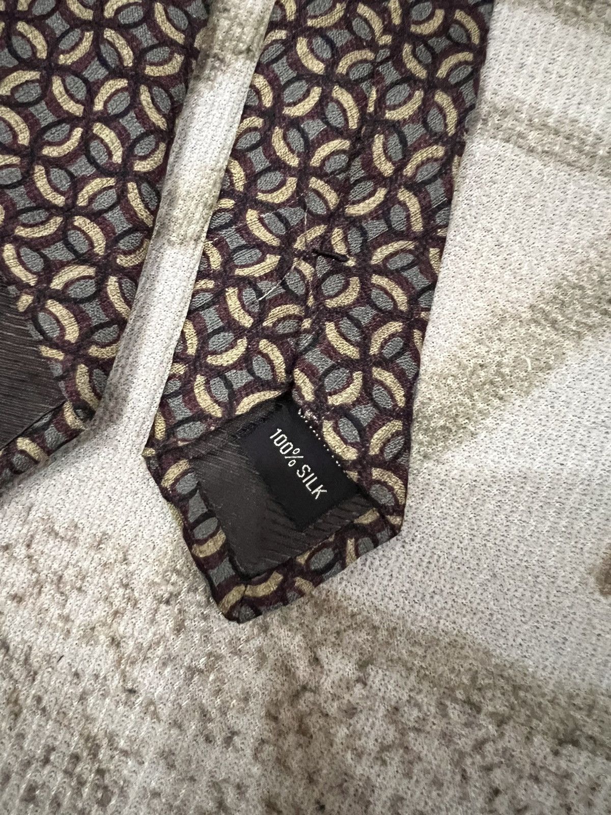Calvin Klein Vintage Calvin Klein Silk Tie Size ONE SIZE - 6 Thumbnail