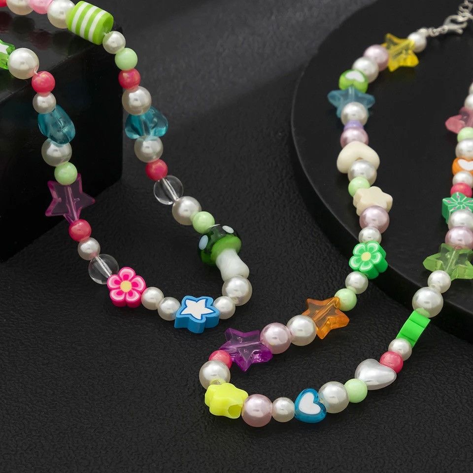 Japanese Brand × Jewelry Double Colorful Star Necklaces Chain Size ONE SIZE - 6 Thumbnail