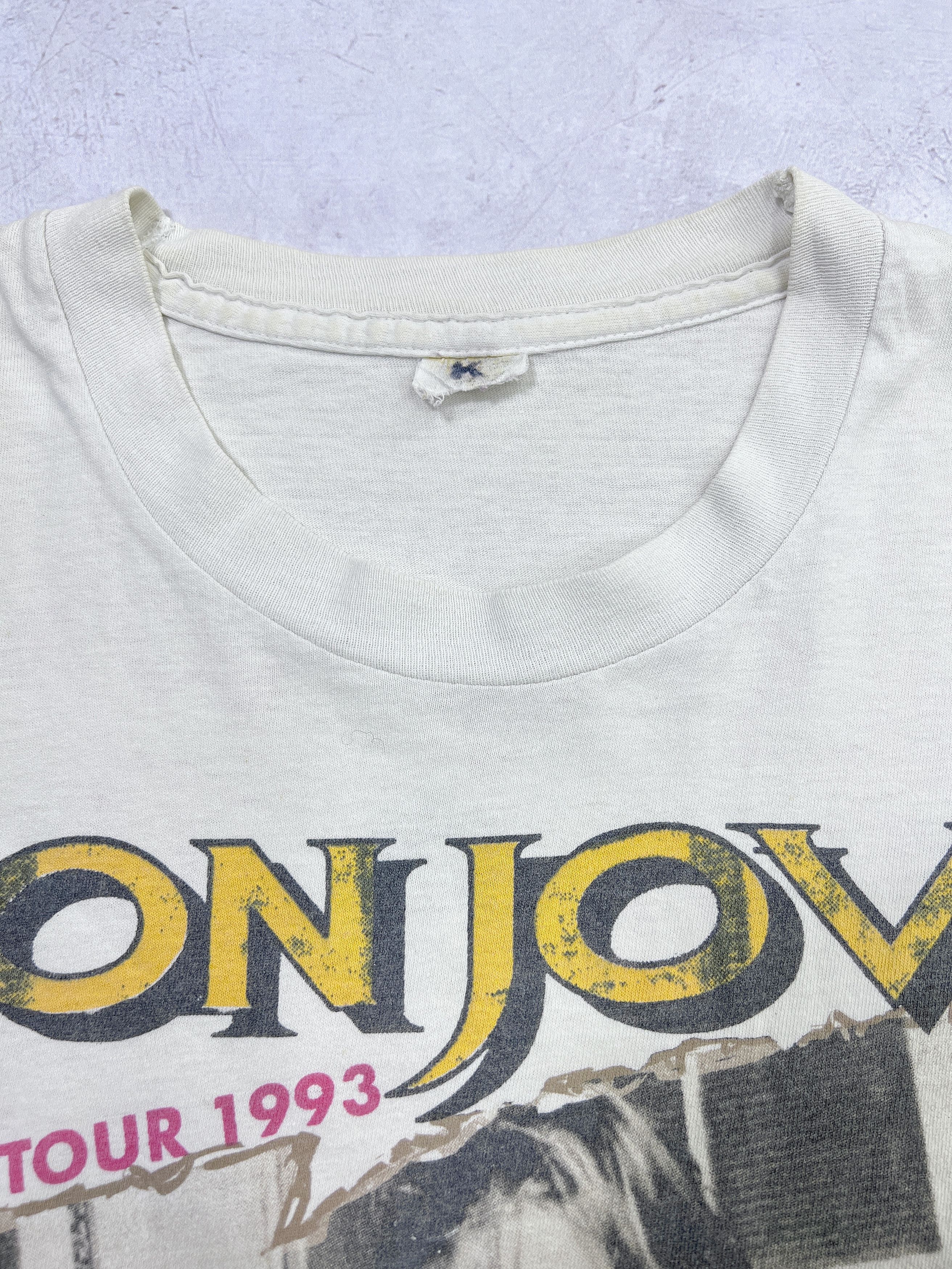 Band Tees × Bon Jovi × Vintage Bon Jovi T-Shirt 1993 I'll Sleep When I'm Dead Eropean Tour Size US L / EU 52-54 / 3 - 4 Thumbnail