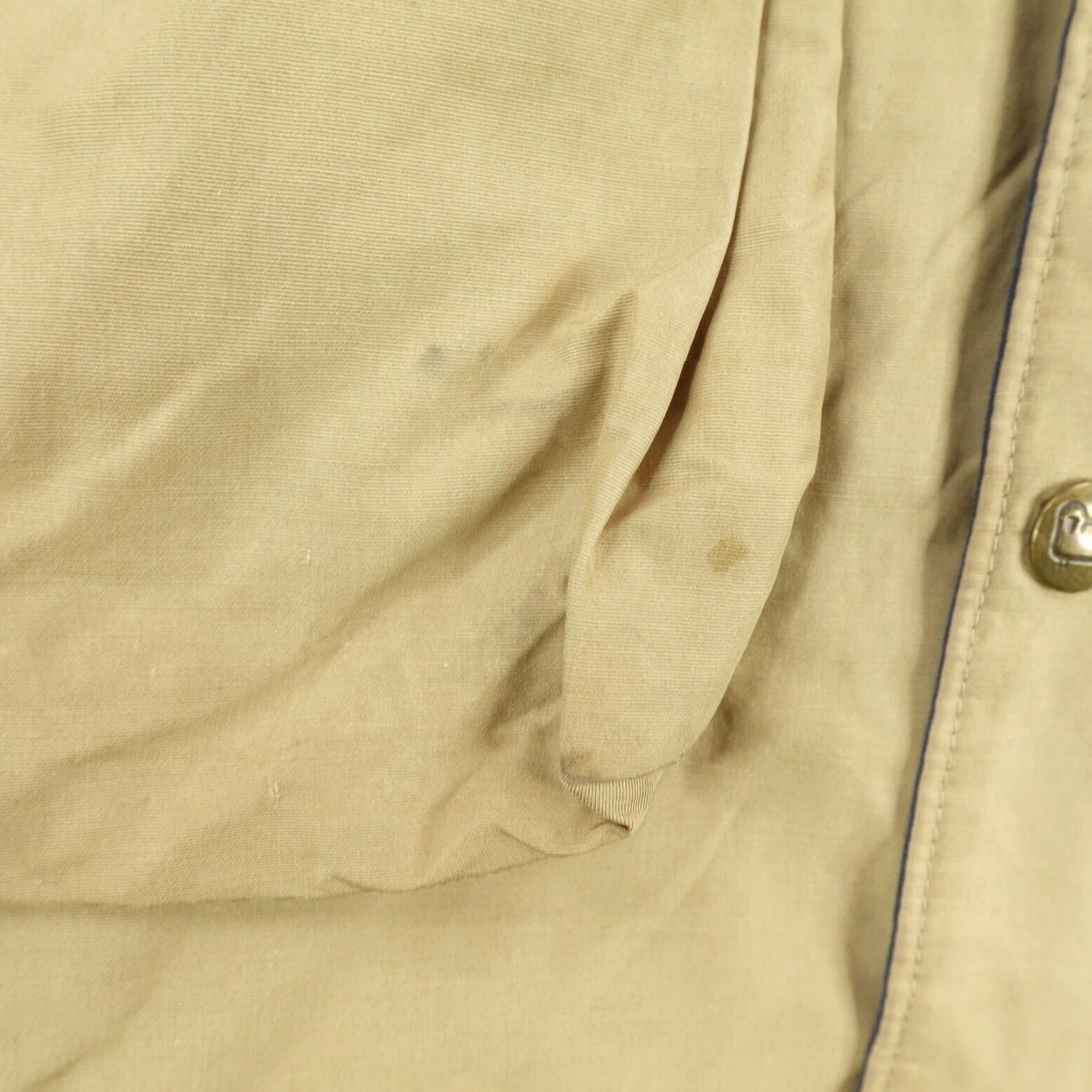 Vintage VINTAGE Woolrich Jacket Mens M Khaki Tan Field Parka Coat / 90s Outdoor Windproof Hooded Lined Pockets Full Zip Size US M / EU 48-50 / 2 - 4 Thumbnail