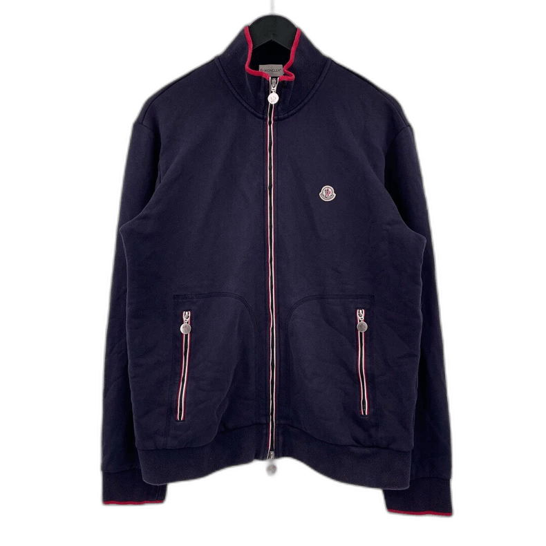 Moncler Moncler Logo Zip Jacket with Stripes Size US XXL / EU 58 / 5 - 1 Thumbnail