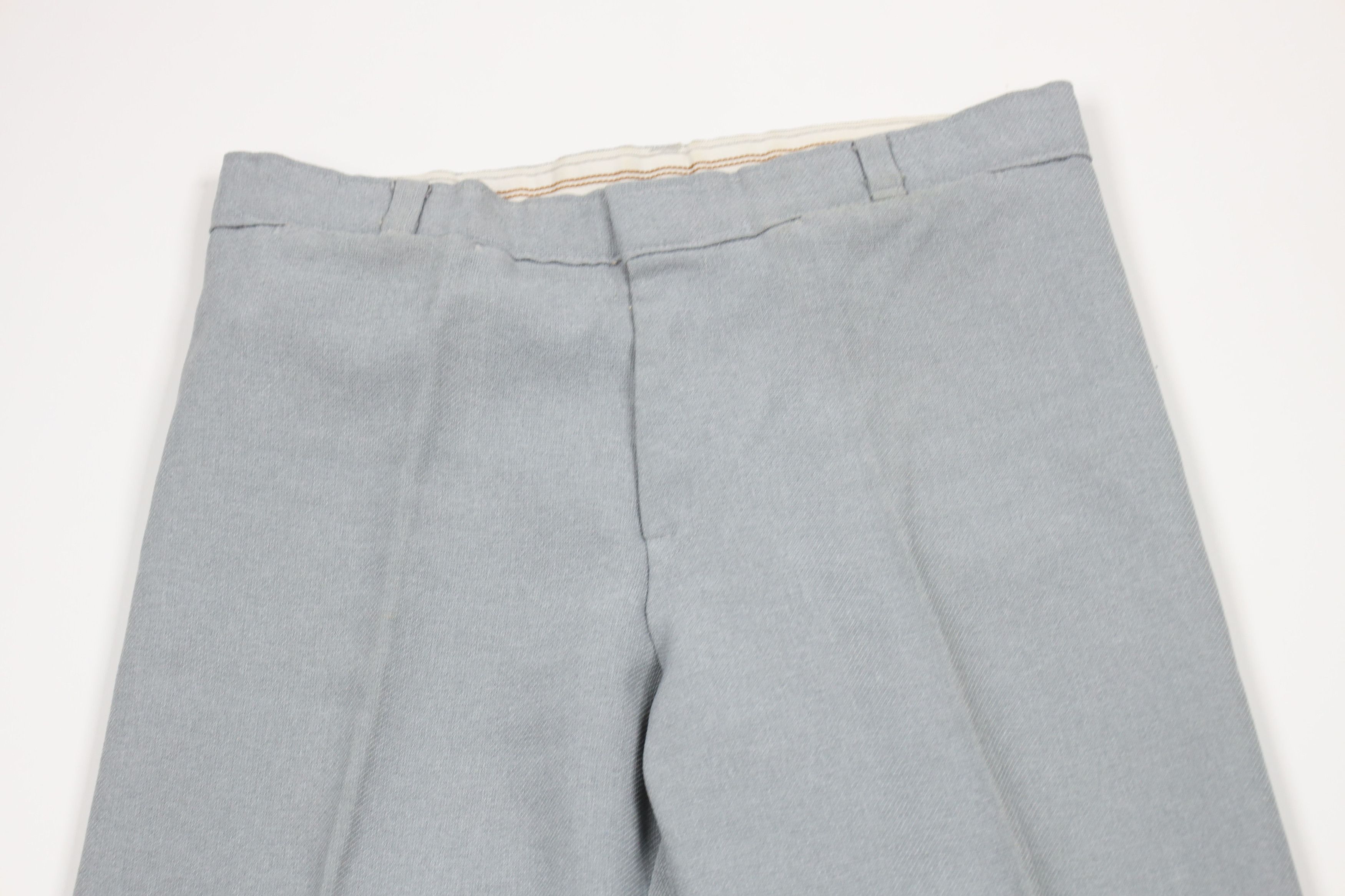 Vintage Vintage 60s 70s Streetwear Bell Bottoms Pants Gray USA AS IS Size 29" - 2 Thumbnail