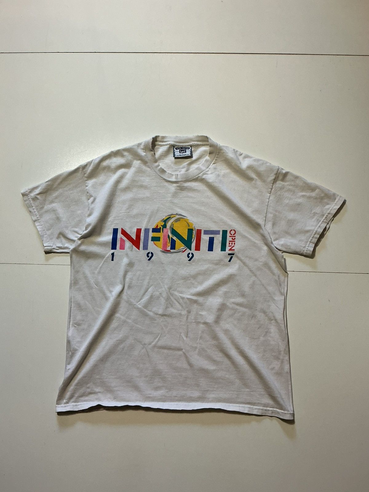 Vintage Vintage Lee Infiniti US Open 1997 Tennis Graphic T-Shirt Size US L / EU 52-54 / 3 - 2 Thumbnail