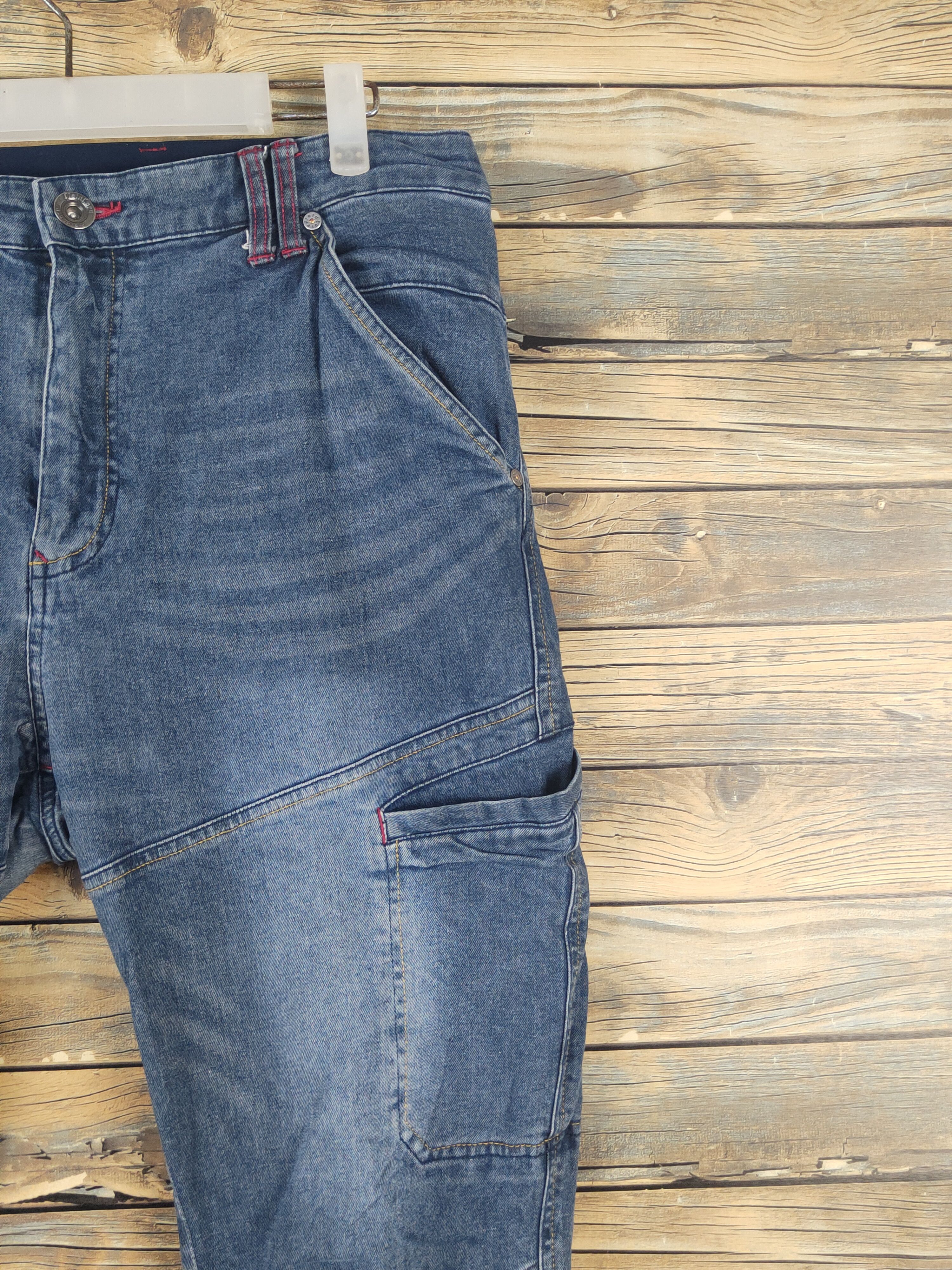 Japanese Brand FieldCore Dark Blue Distressed Ripped Jeans #W2005 Size US 35 - 5 Thumbnail
