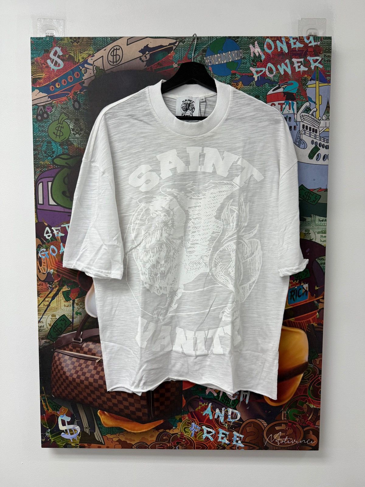 Saint Vanity Saint Vanity Monochromatic Griffin Tee White Size US S / EU 44-46 / 1 - 1 Preview