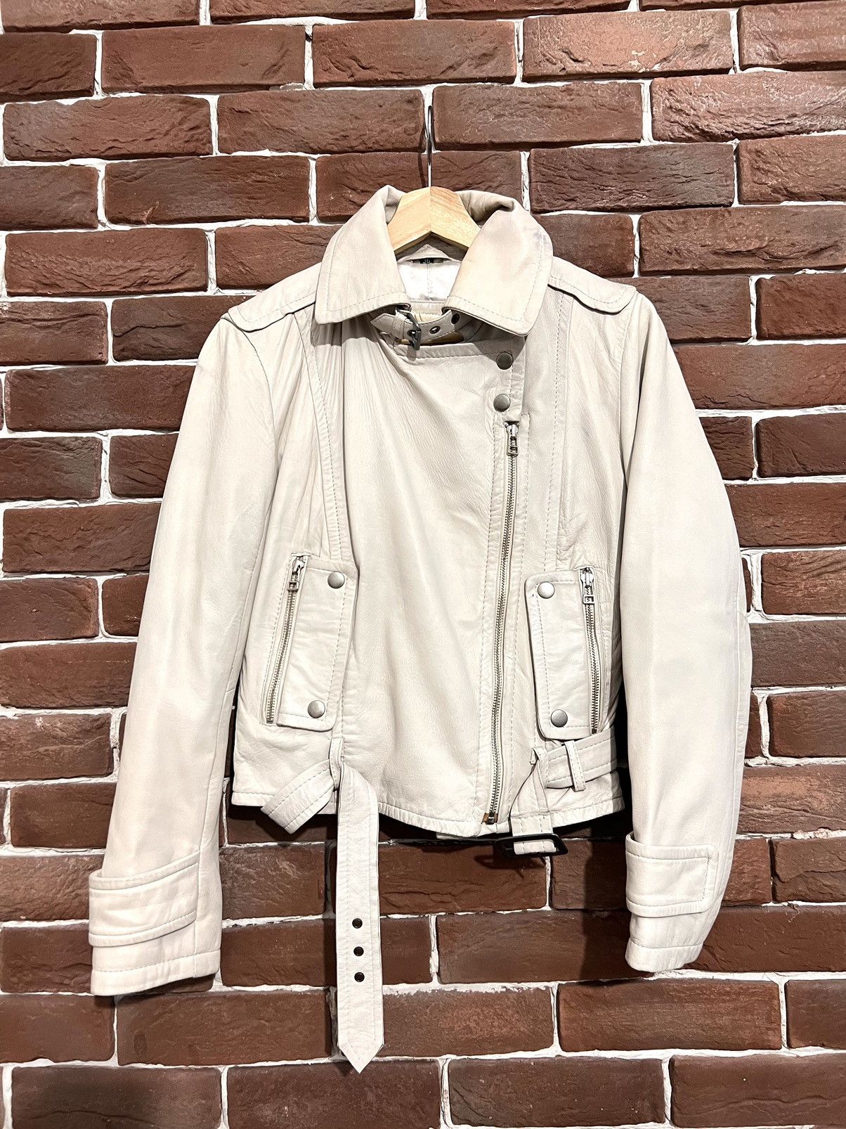 Leather Vintage Genuine Real Leather Jacket High Quality Rock Punk Size XS / US 0-2 / IT 36-38 - 1 Thumbnail