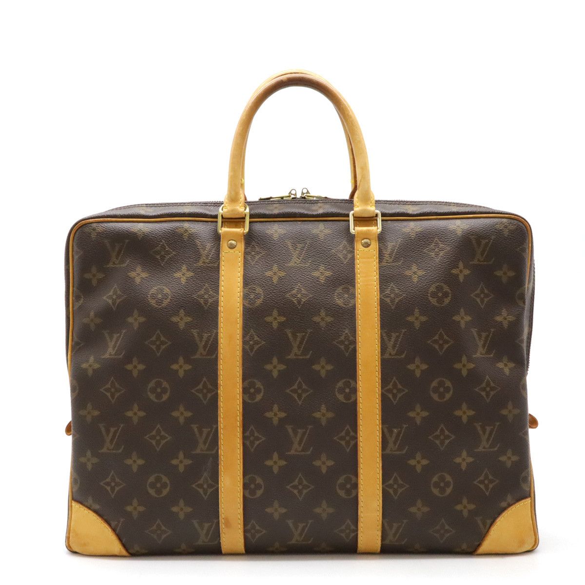 Louis Vuitton Louis Vuitton Louis Vuitton Monogram Porte-Documents Voyage Briefcase M53361 Canvas Business Bag M53361 in Very Good Condition Size ONE SIZE - 1 Thumbnail