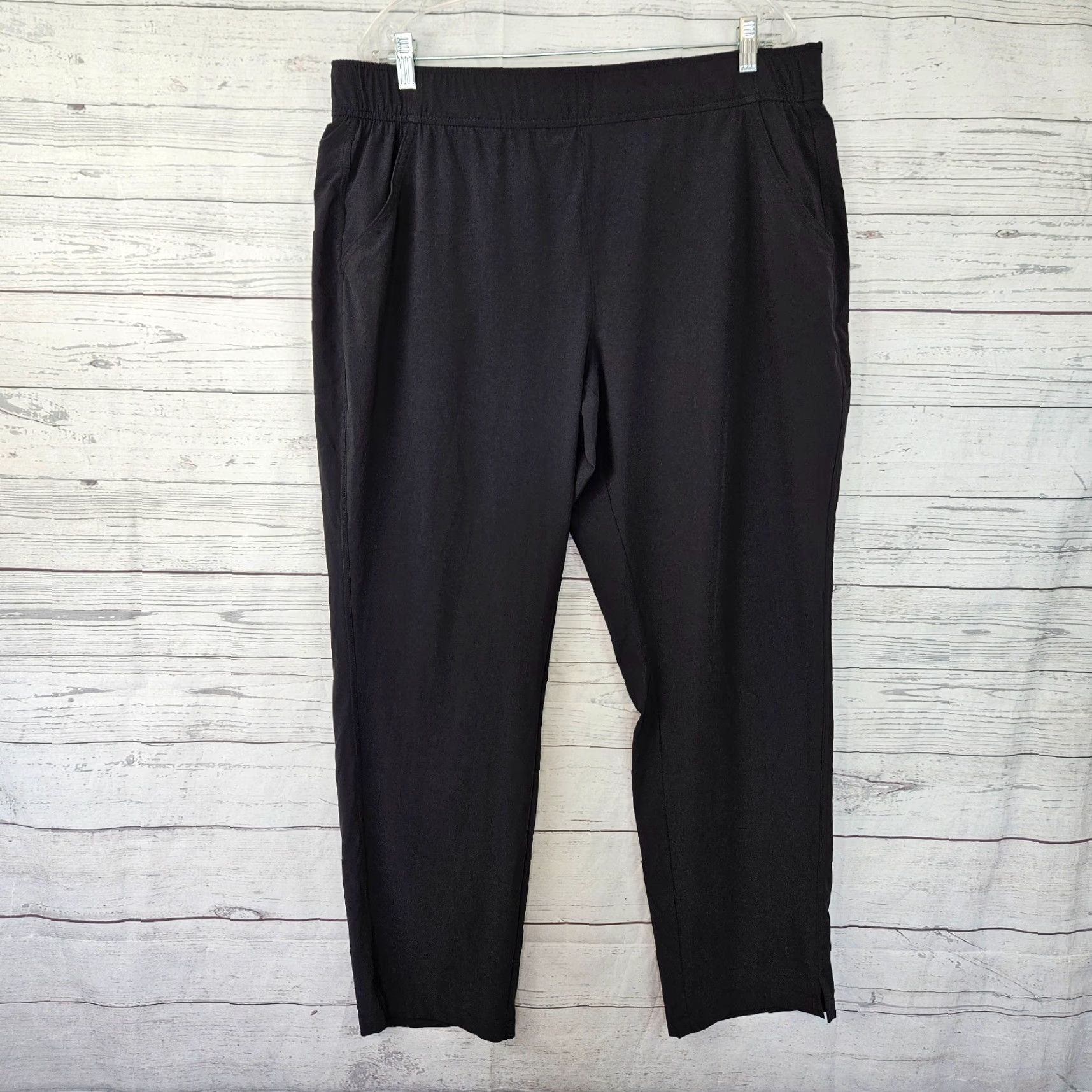 Eddie Bauer Eddie Bauer Womens Pants XL Pull On Black Solid High Rise Size 40" / US 18 - 2 Thumbnail