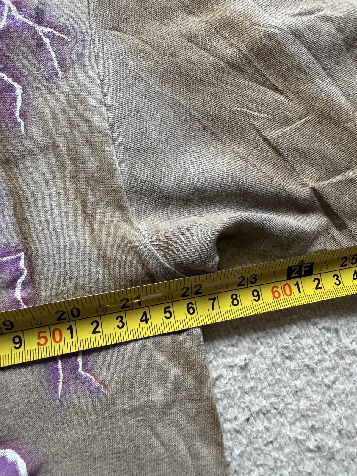 Vintage Vintage 90s American Thunder Bleached Faded Biker T-Shirt XL Size US XL / EU 56 / 4 - 5 Thumbnail