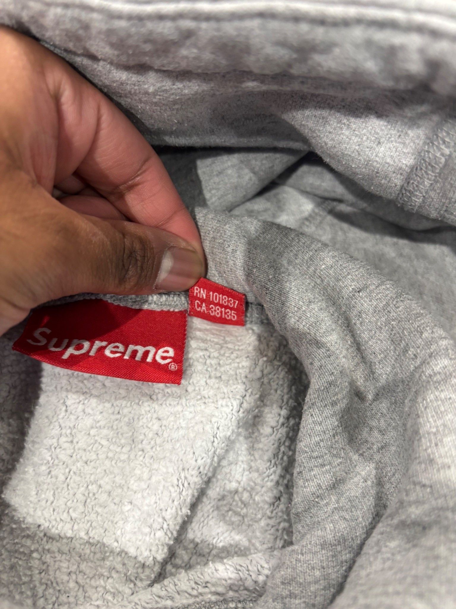 Supreme Supreme Cross Box Logo Hooded Sweatshirt Heather Grey Size US L / EU 52-54 / 3 - 8 Thumbnail